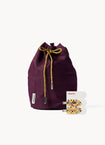 Pull Me In Drawstring Pouch in Plum