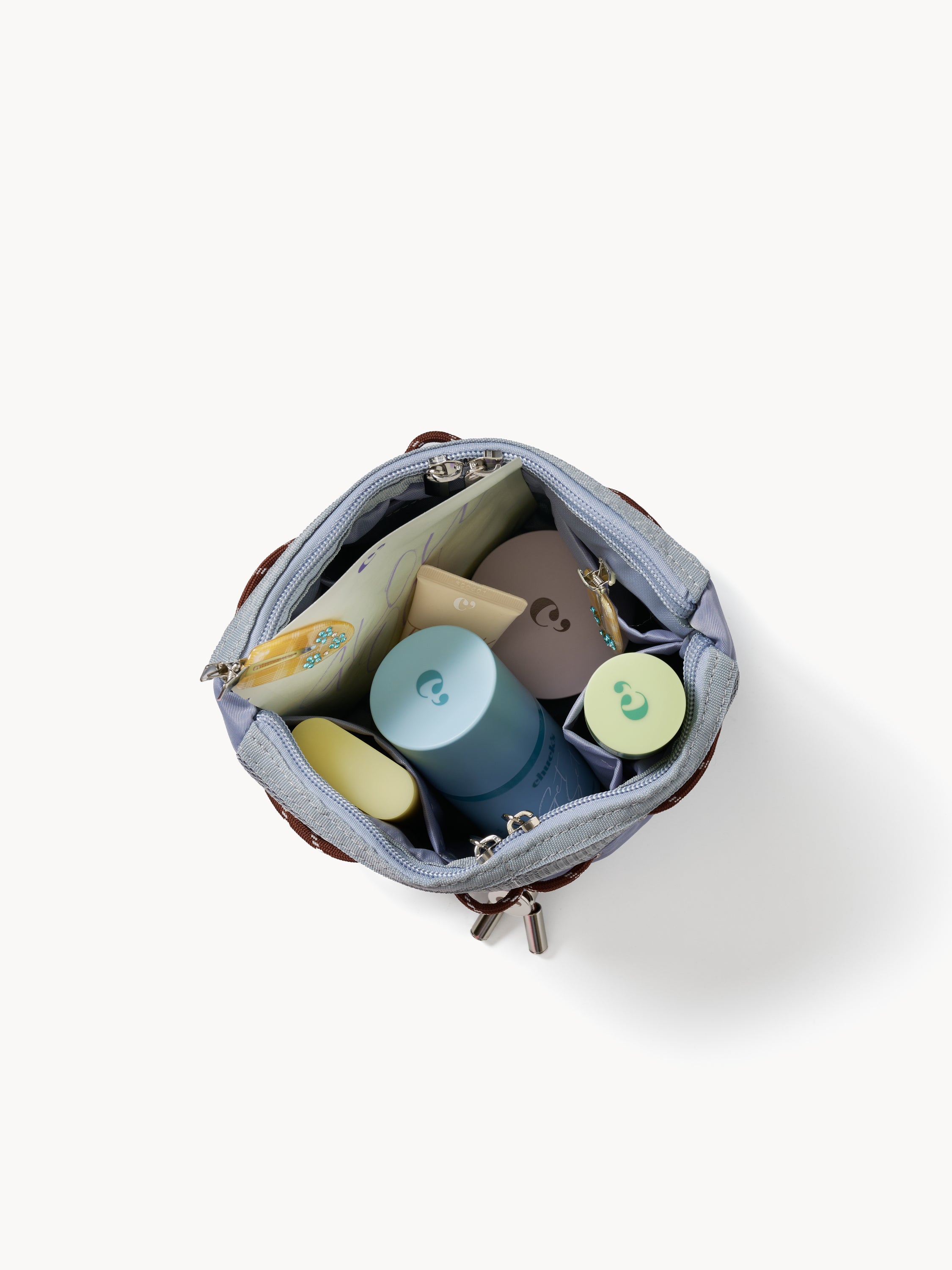 Pull Me In Drawstring Pouch in Steel Blue