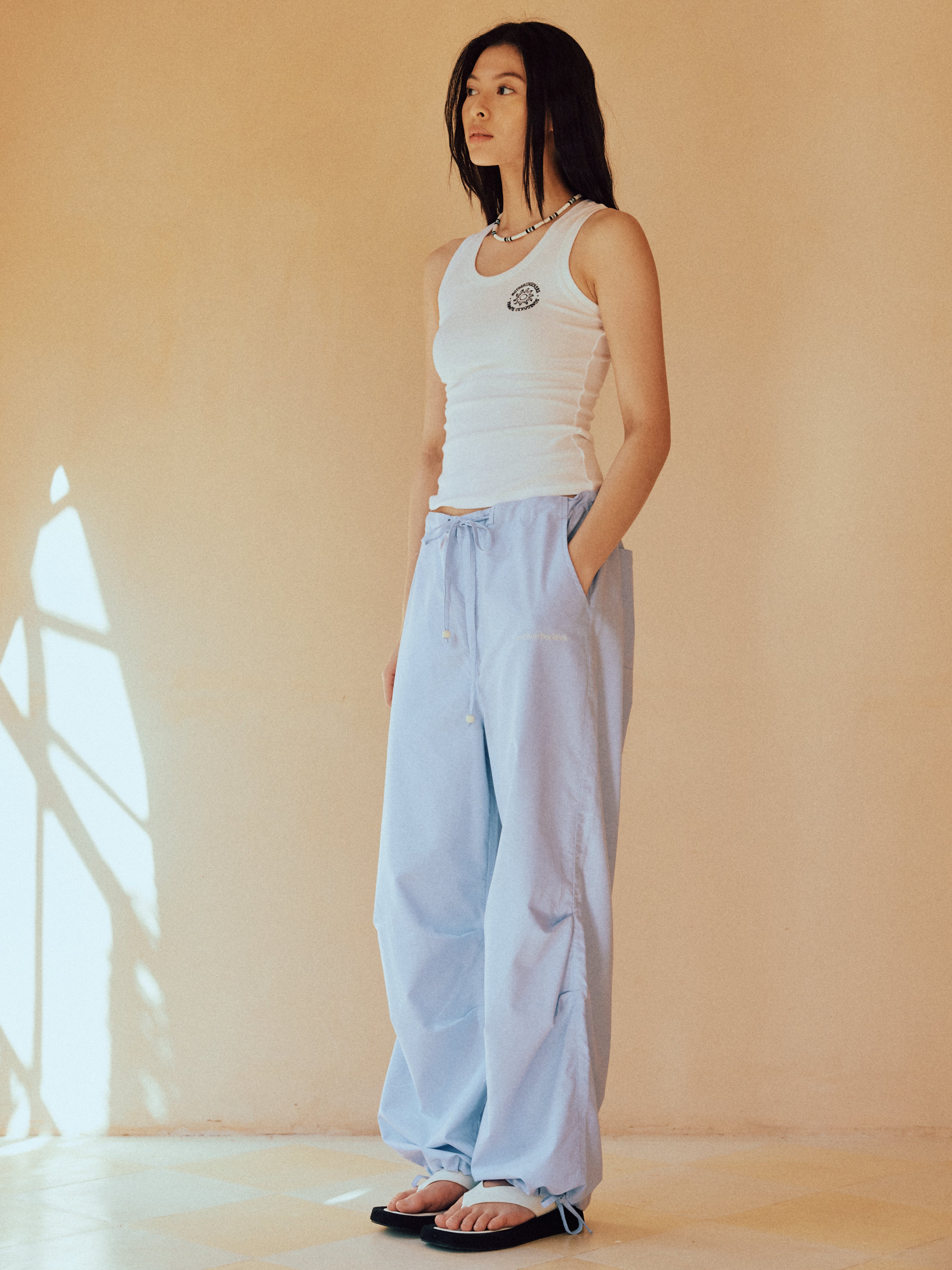 Summer Blues Parachute Pants