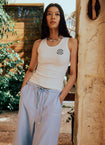 White Sand Sunsoaked Summer Tank