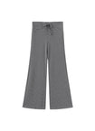 Steel Blue Stripes Flared Pants