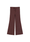 Navy Red Stripes Flared Pants