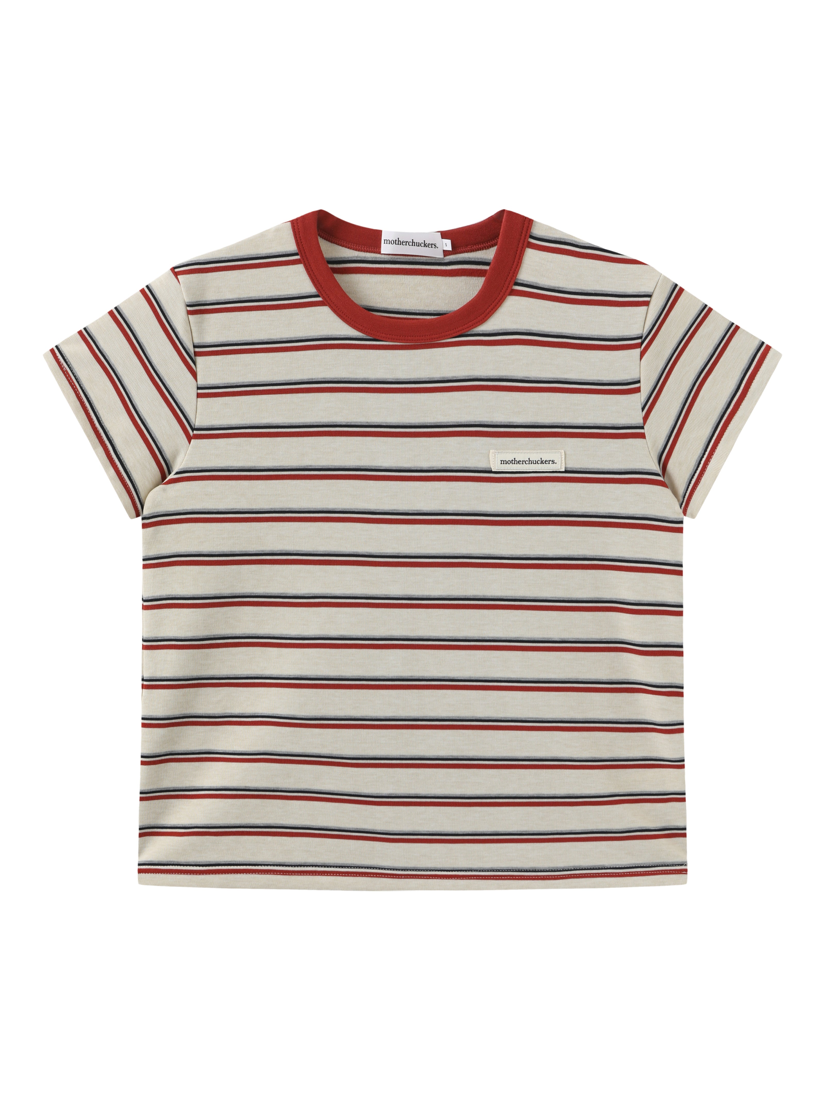 Cream Stripes Baby Tee