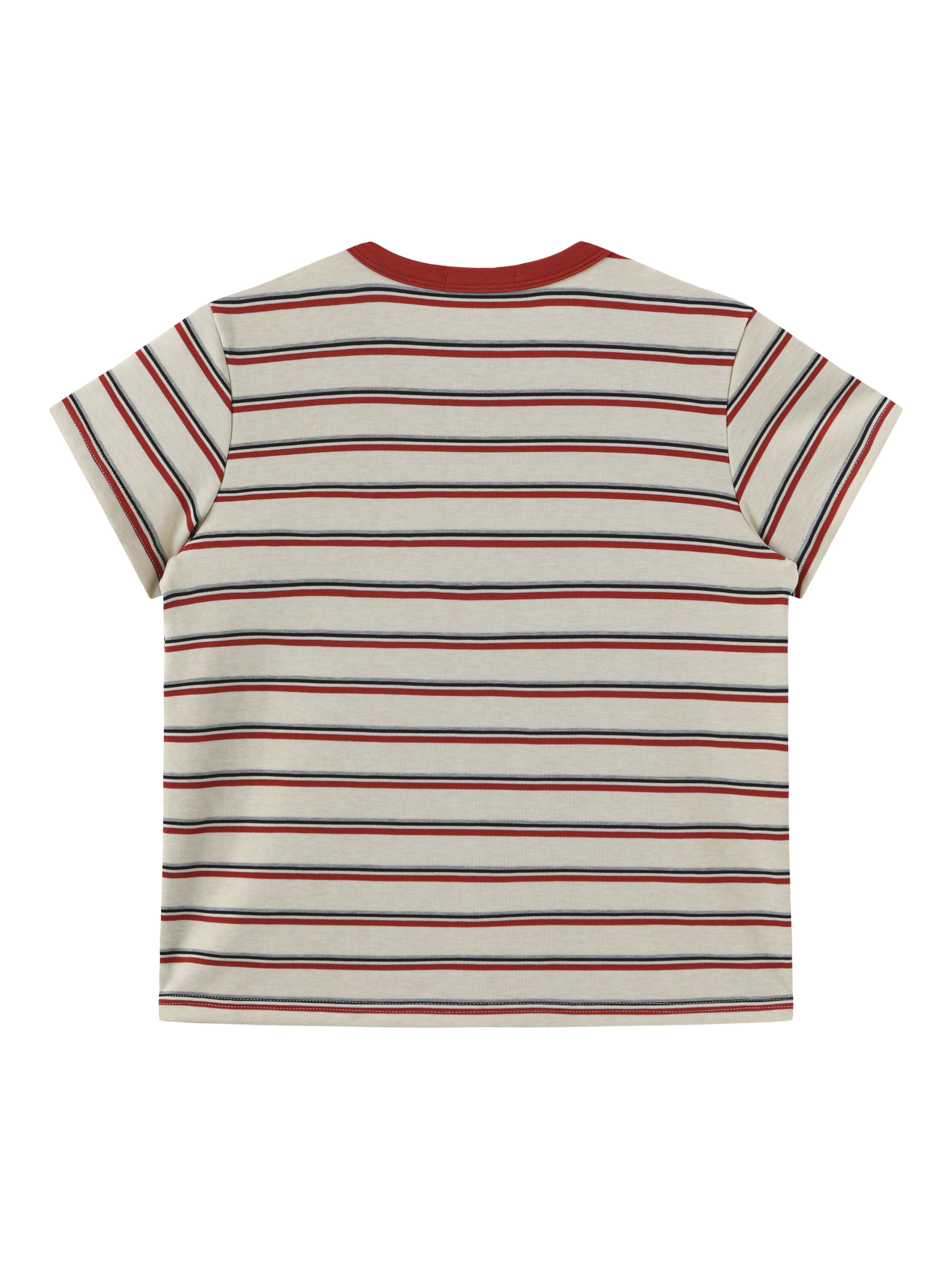 Cream Stripes Baby Tee