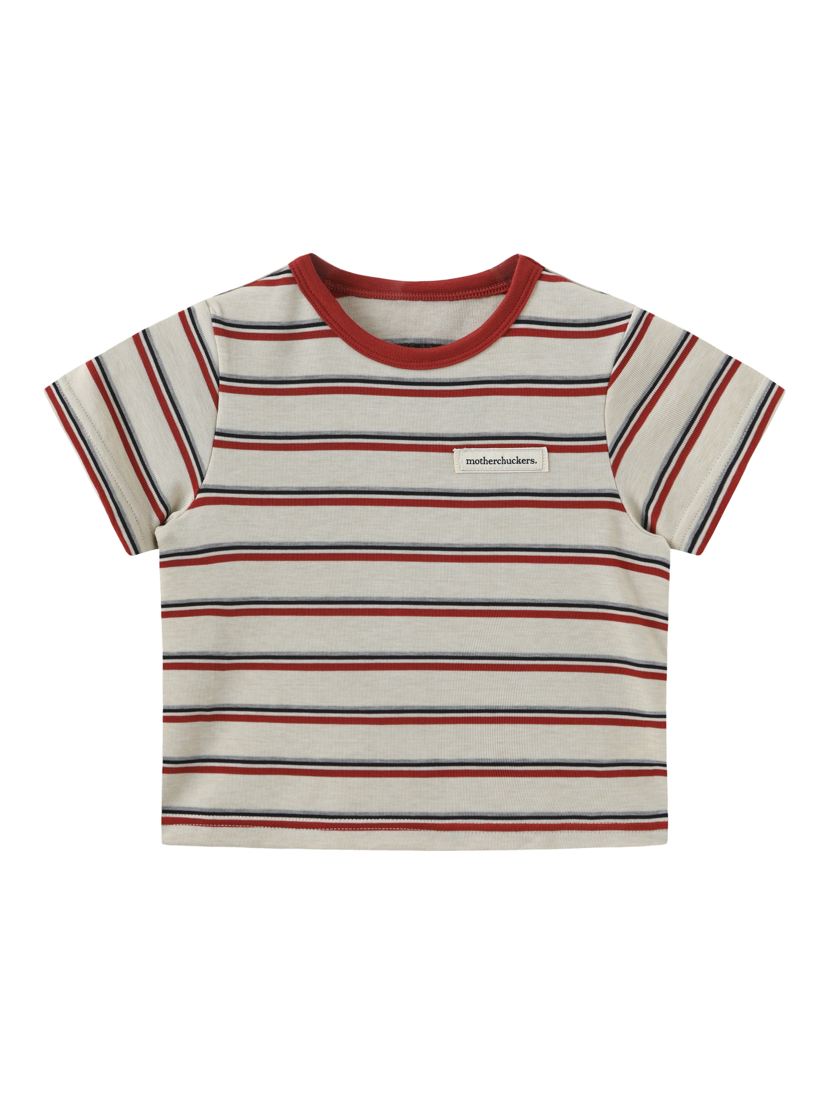 Cream Stripes Kids Tee