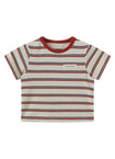 Cream Stripes Kids Tee