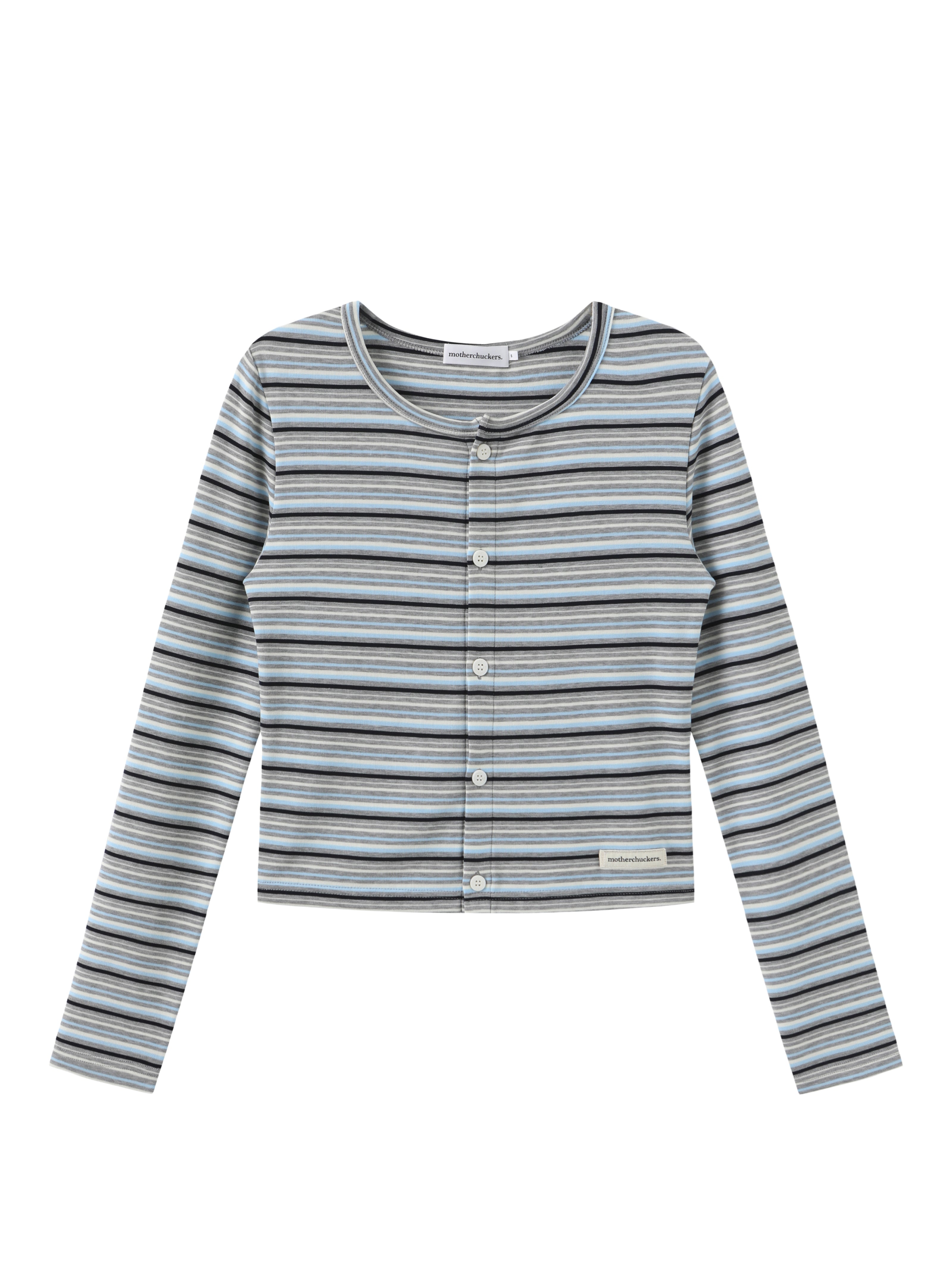 Powder Blue Stripes Cardigan