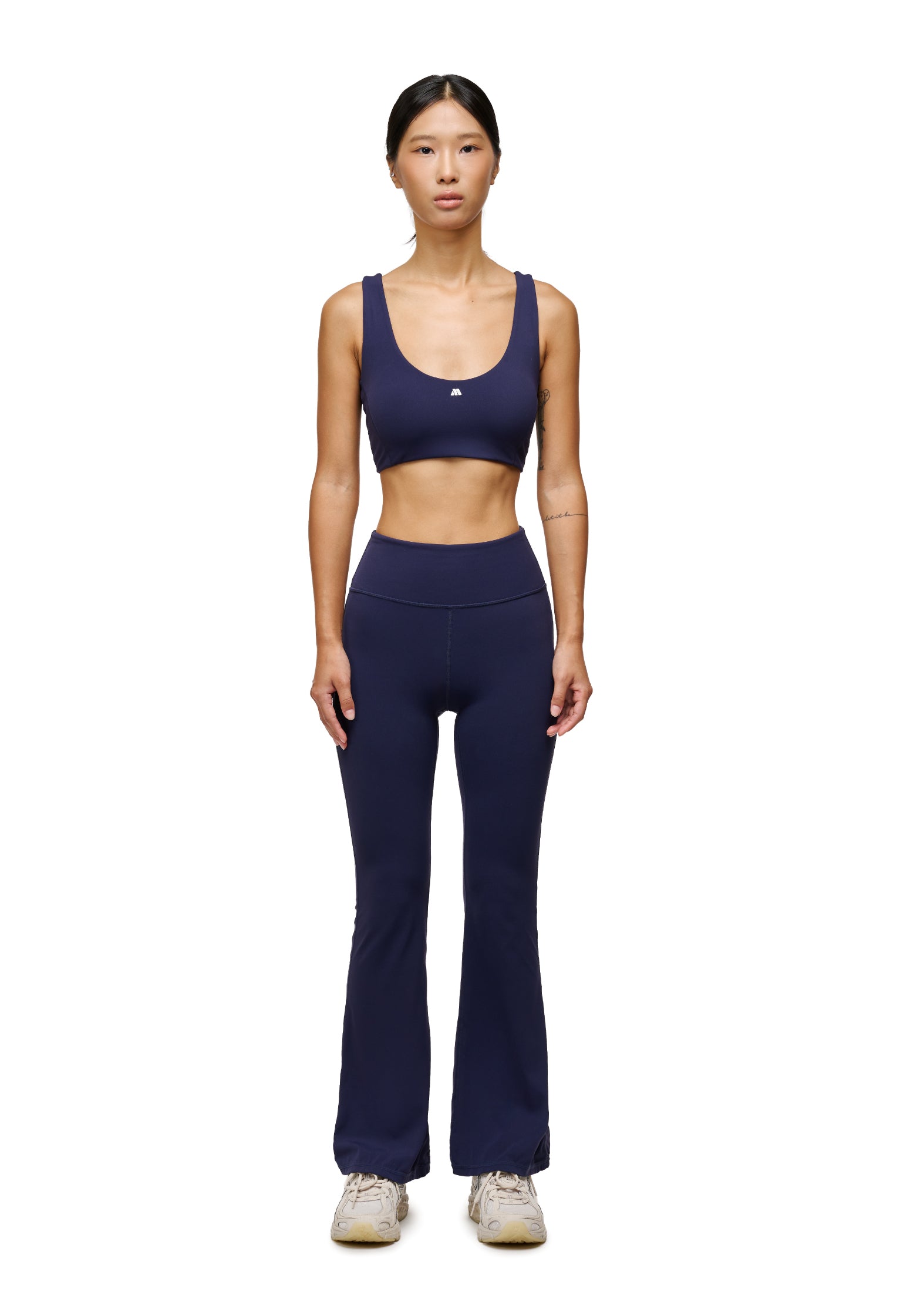 Navy V-Back Sports Bra
