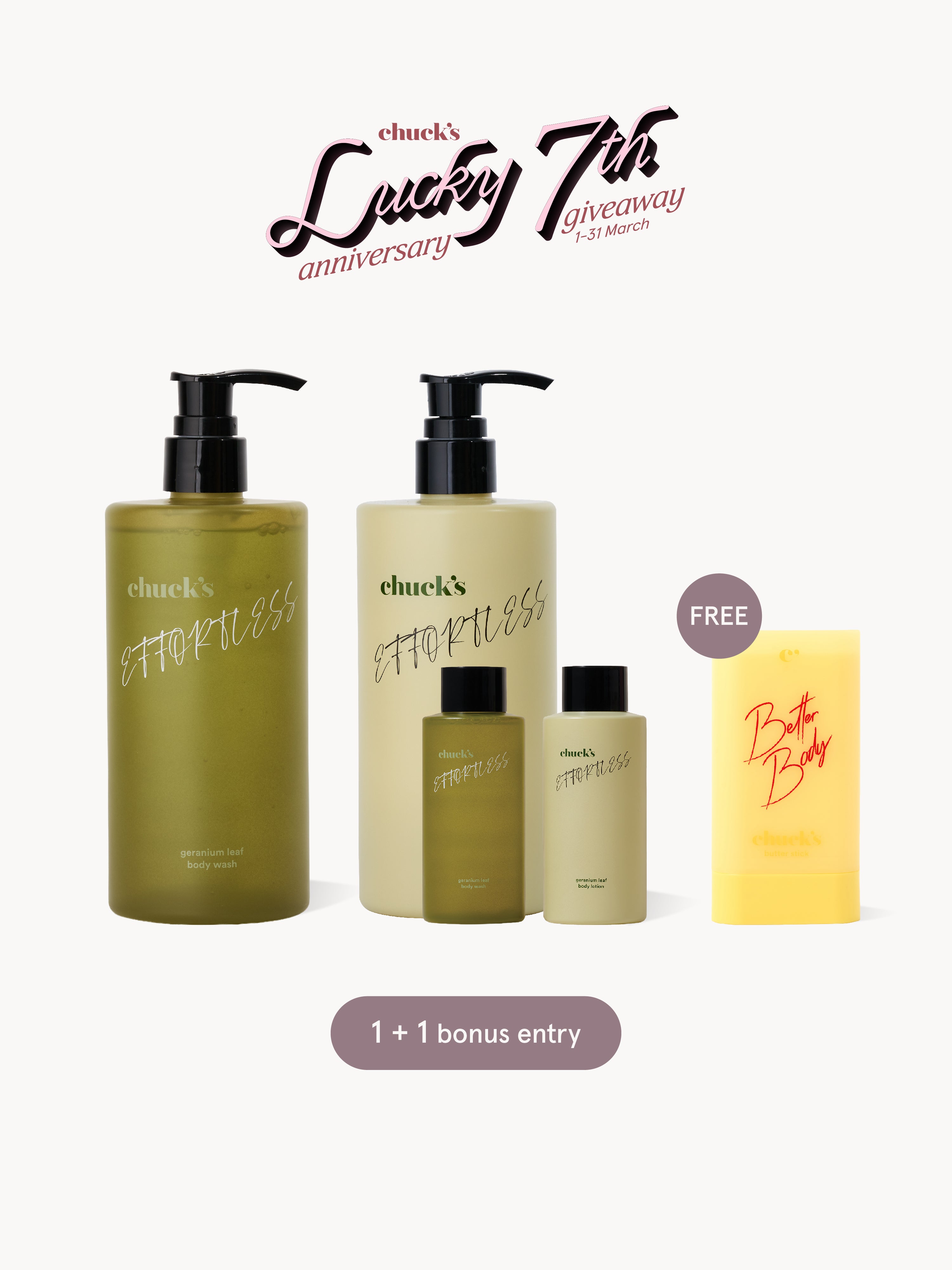 Lucky 7th: Everything Shower Set