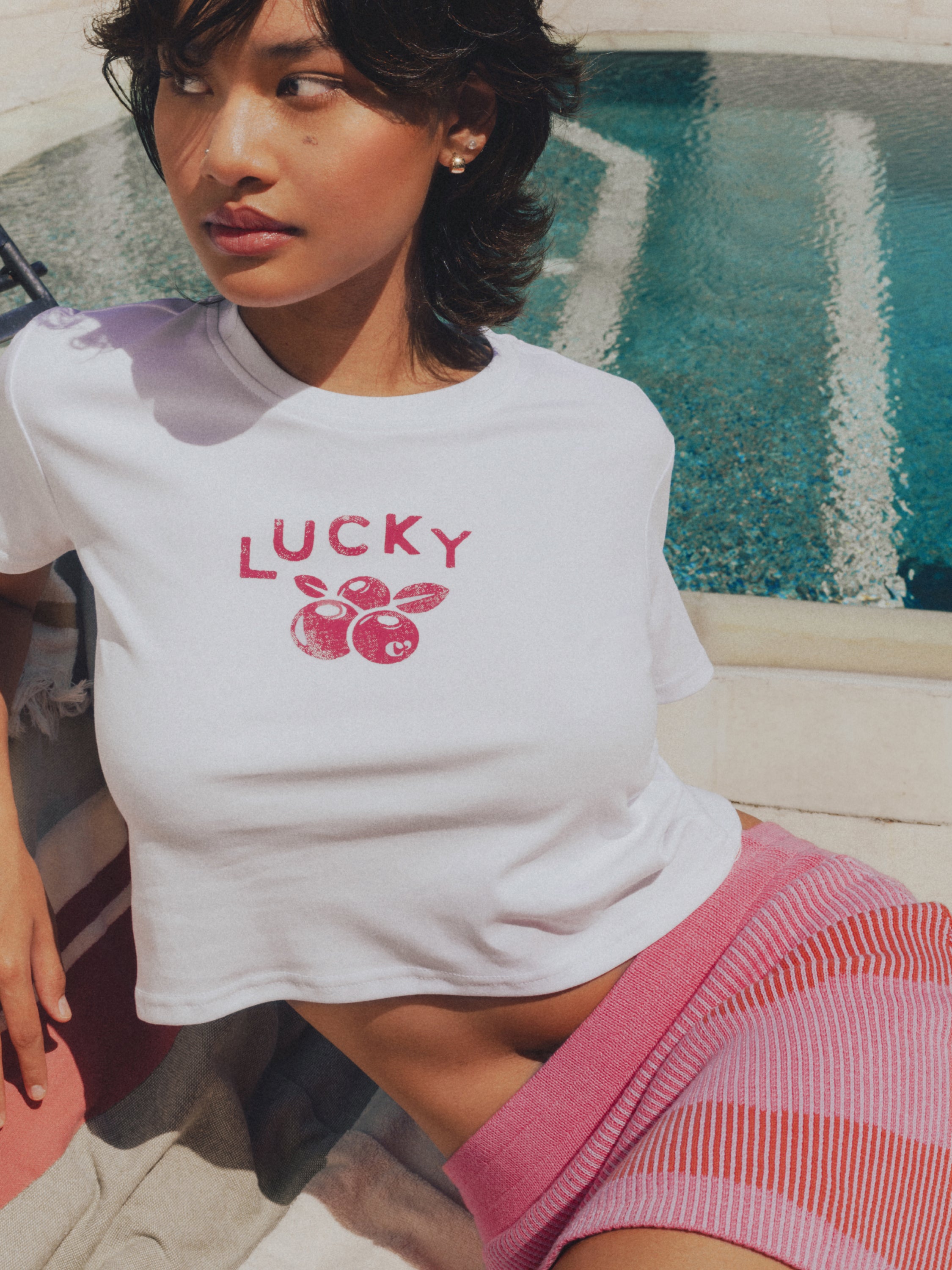 Lucky Acai Cropped Tee