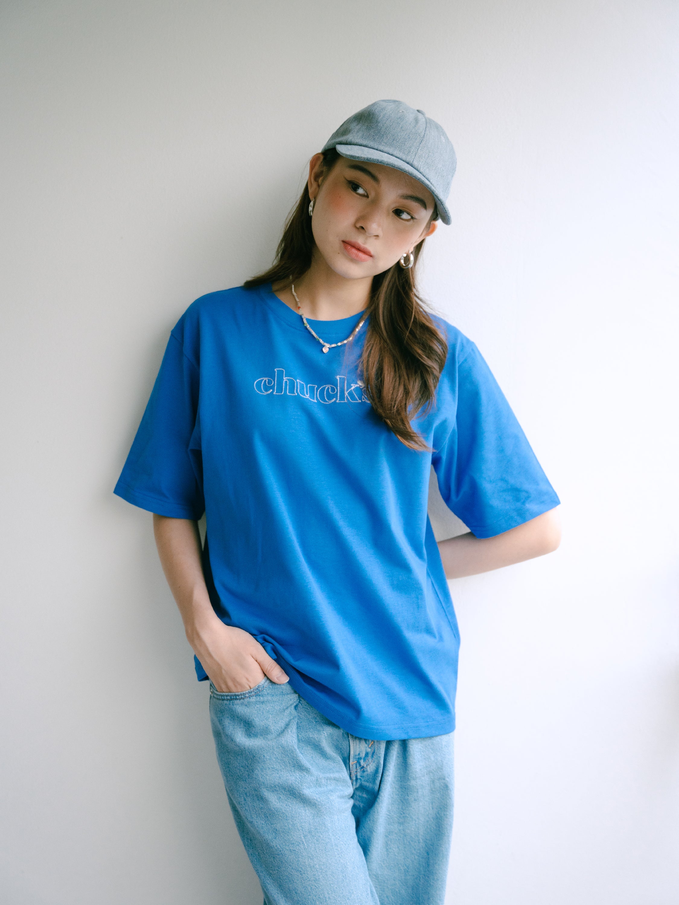 Chuck's Q-Tee in Sapphire Blue