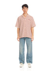 Candy Cane Striped Bowling Shirt