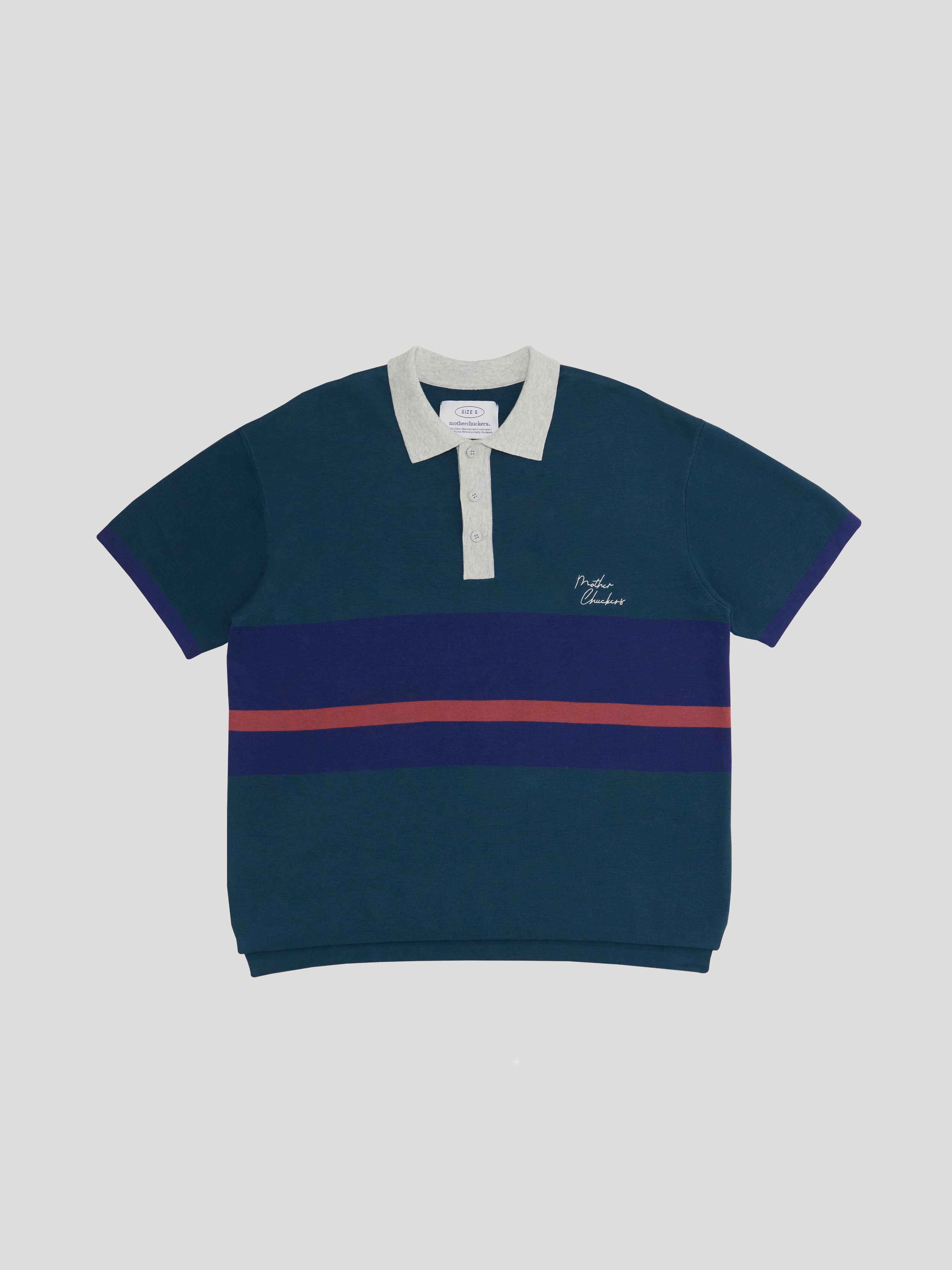 Navy / Multi Big Boy Short Sleeve Polo Shirt