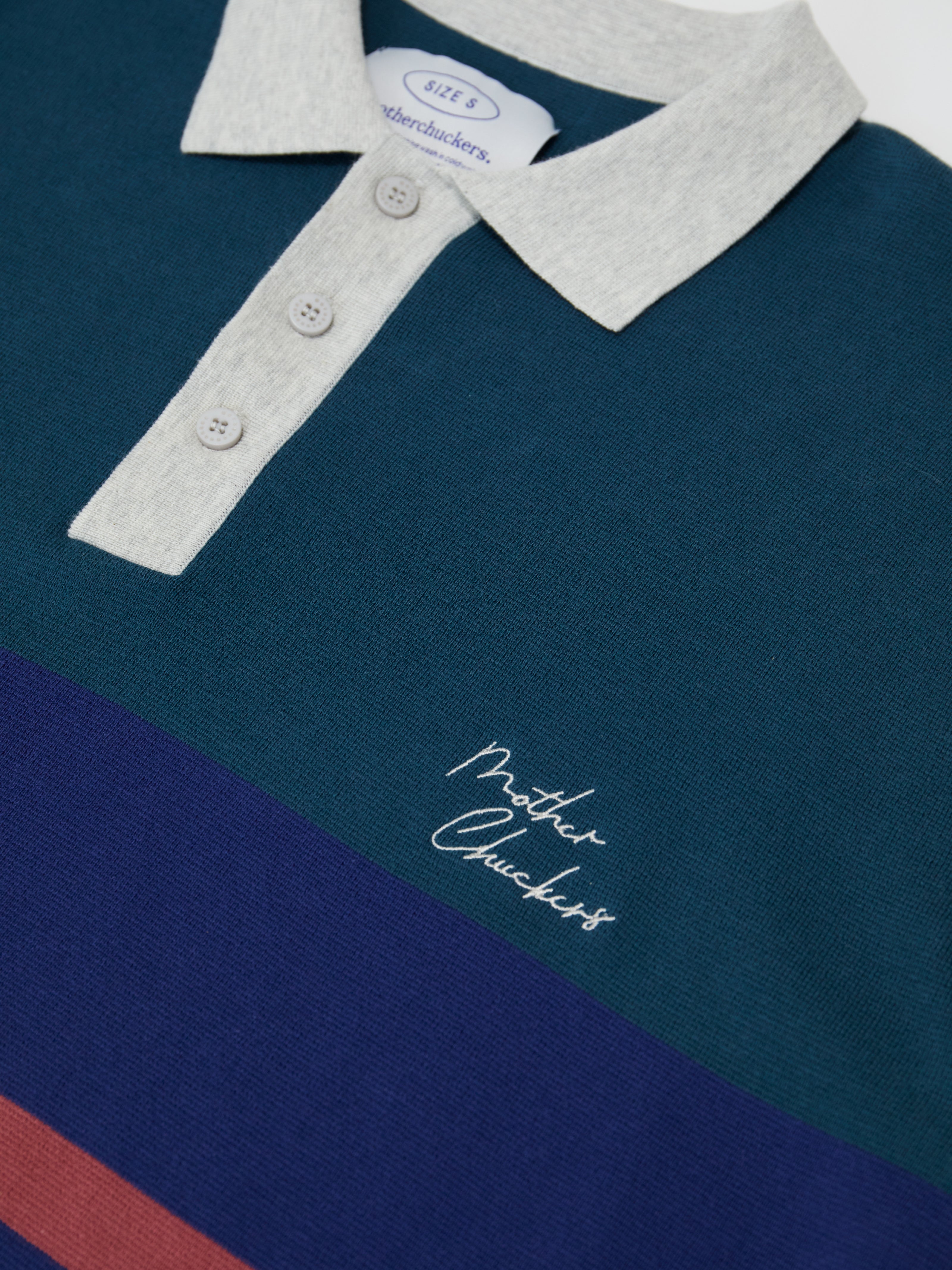 Navy / Multi Big Boy Short Sleeve Polo Shirt