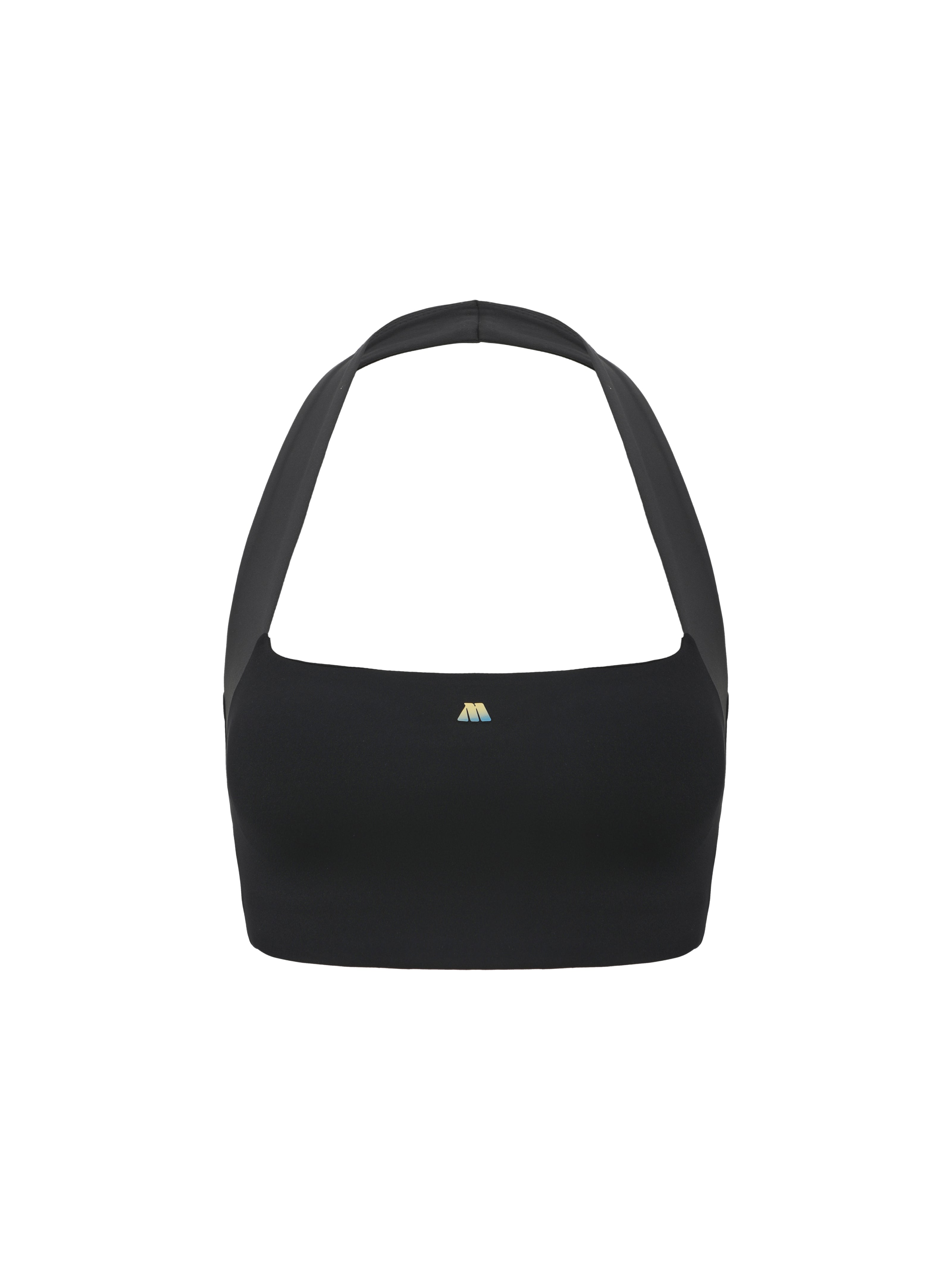 Black Halter Sports Bra
