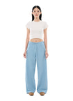Vintage Blue Drawstring Baggy Jeans