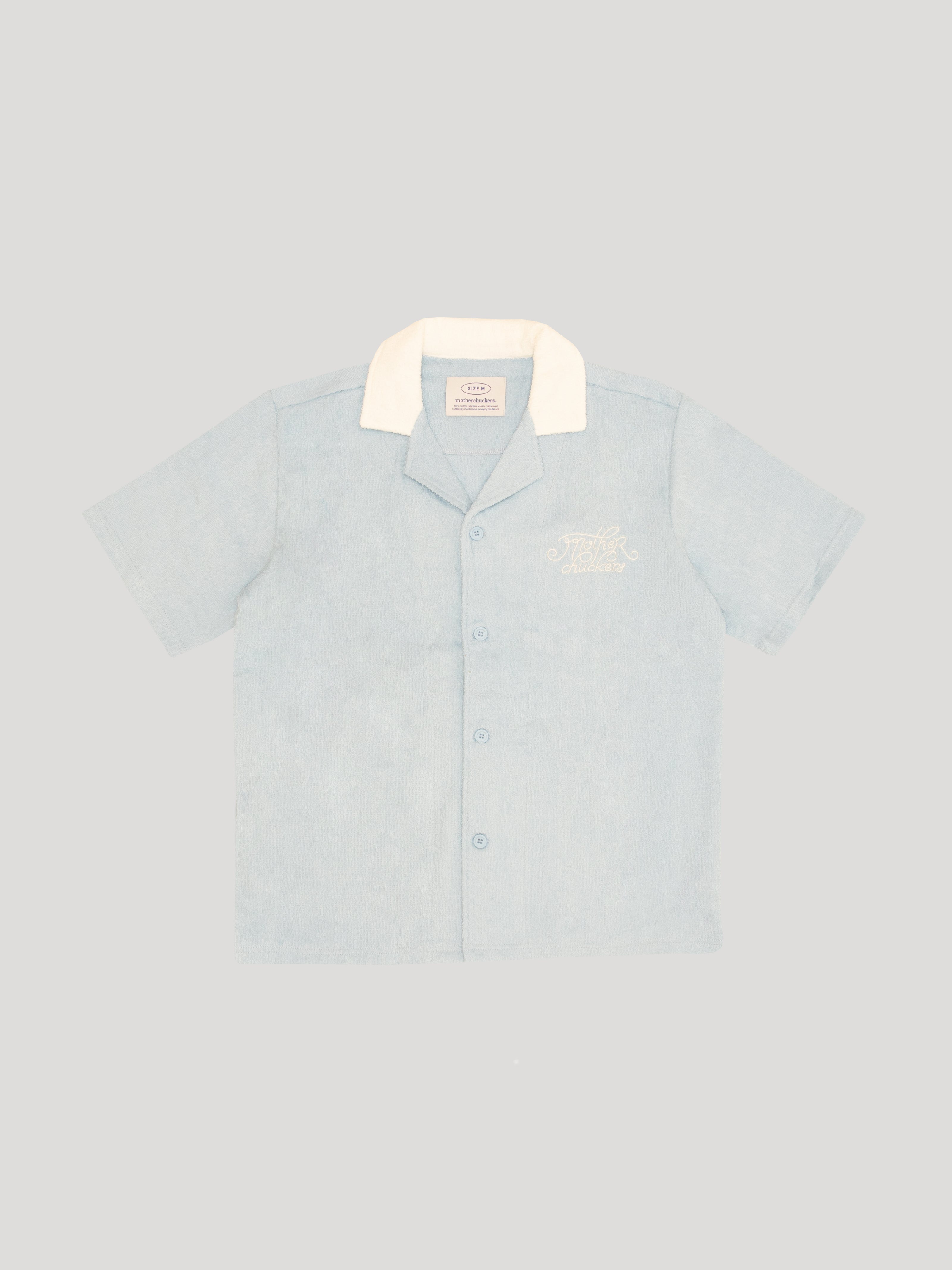 Sky Fuzzy Bunny Bowling Shirt