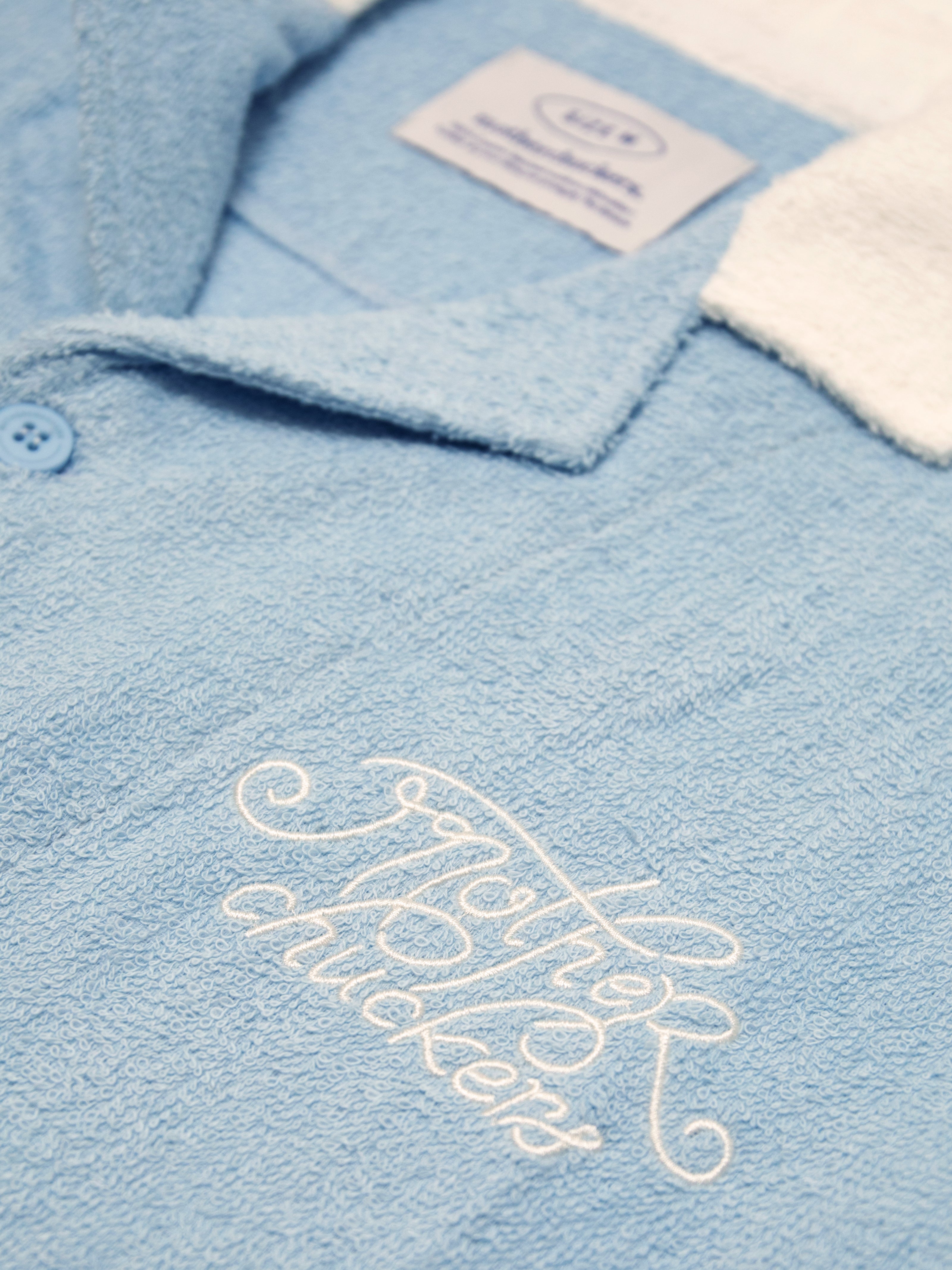Sky Fuzzy Bunny Bowling Shirt