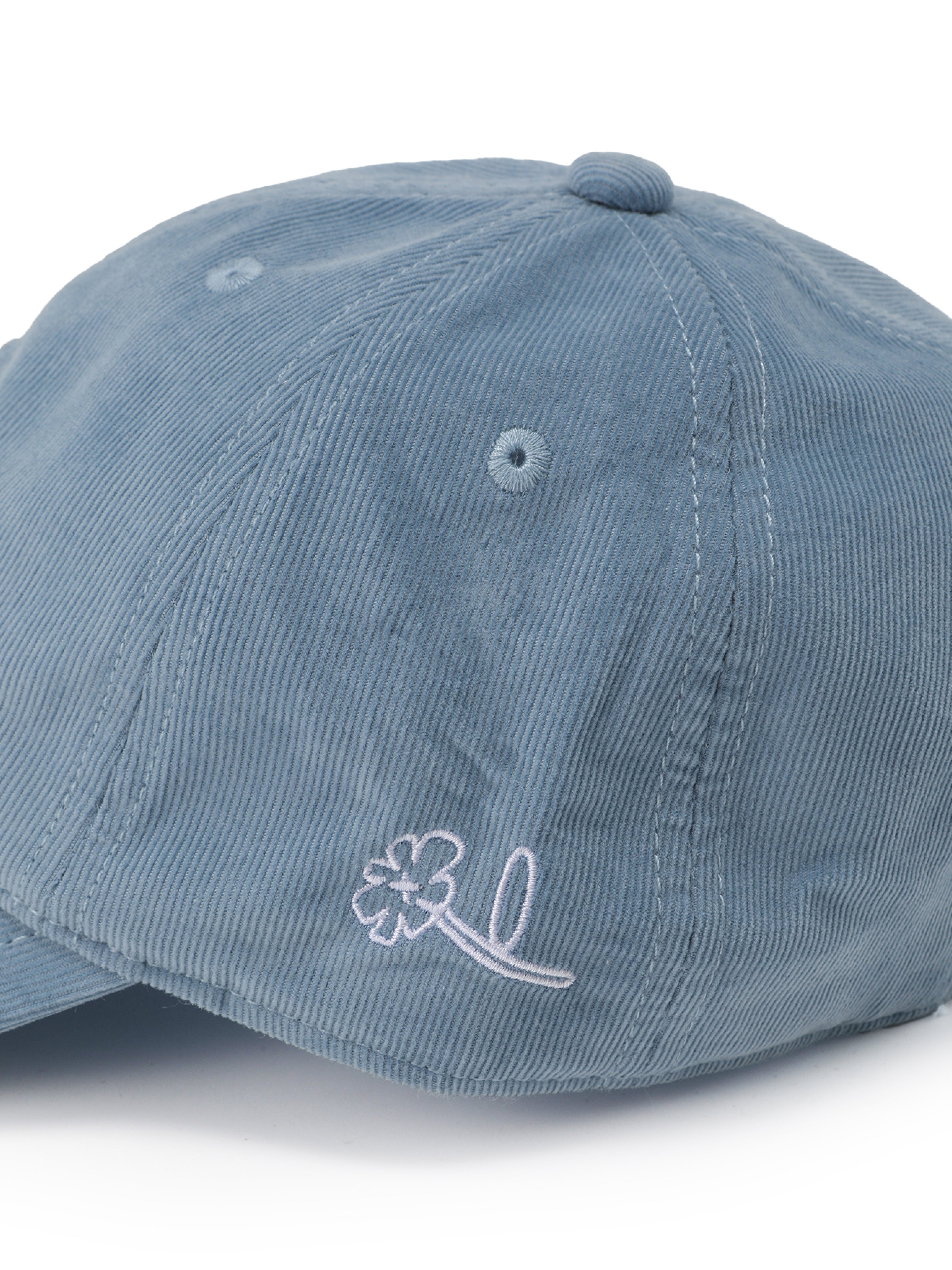 Baby Blue Garland Corduroy Cap