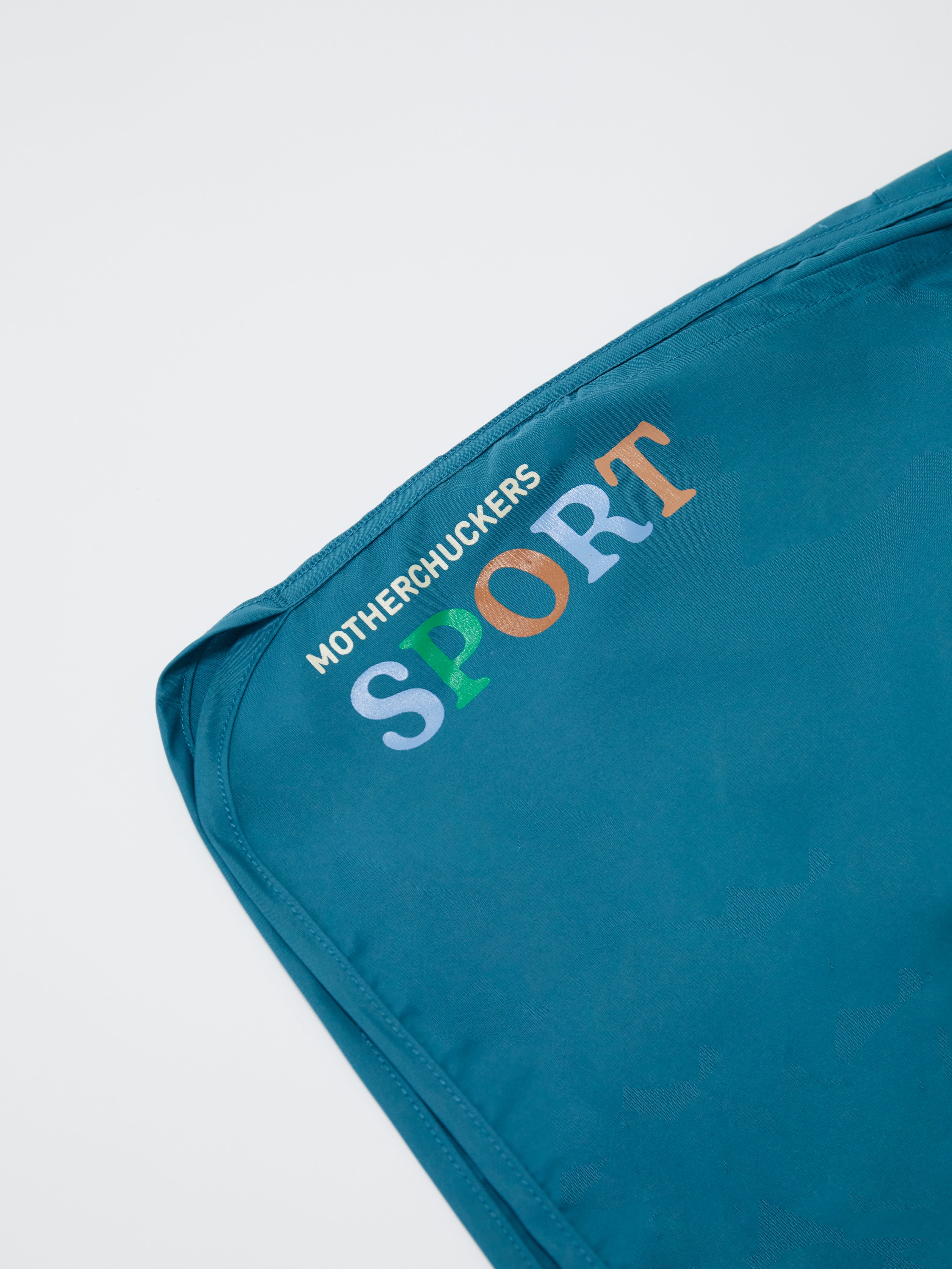 Teal Active Nylon Shorts