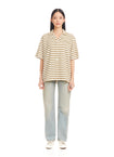 Fresh Kiwi Striped Bowling Shirt