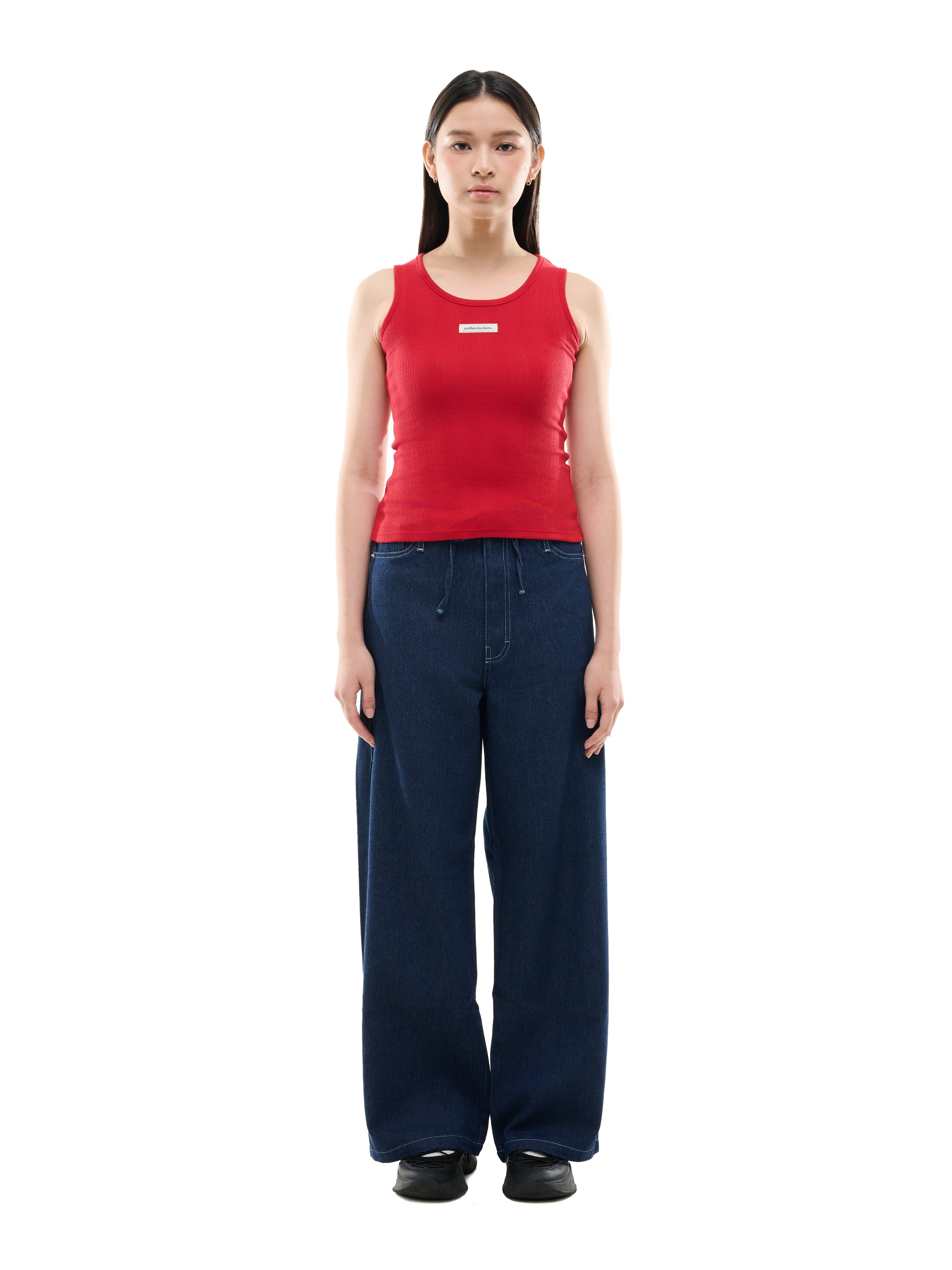 Lucky Red Pointelle Tank
