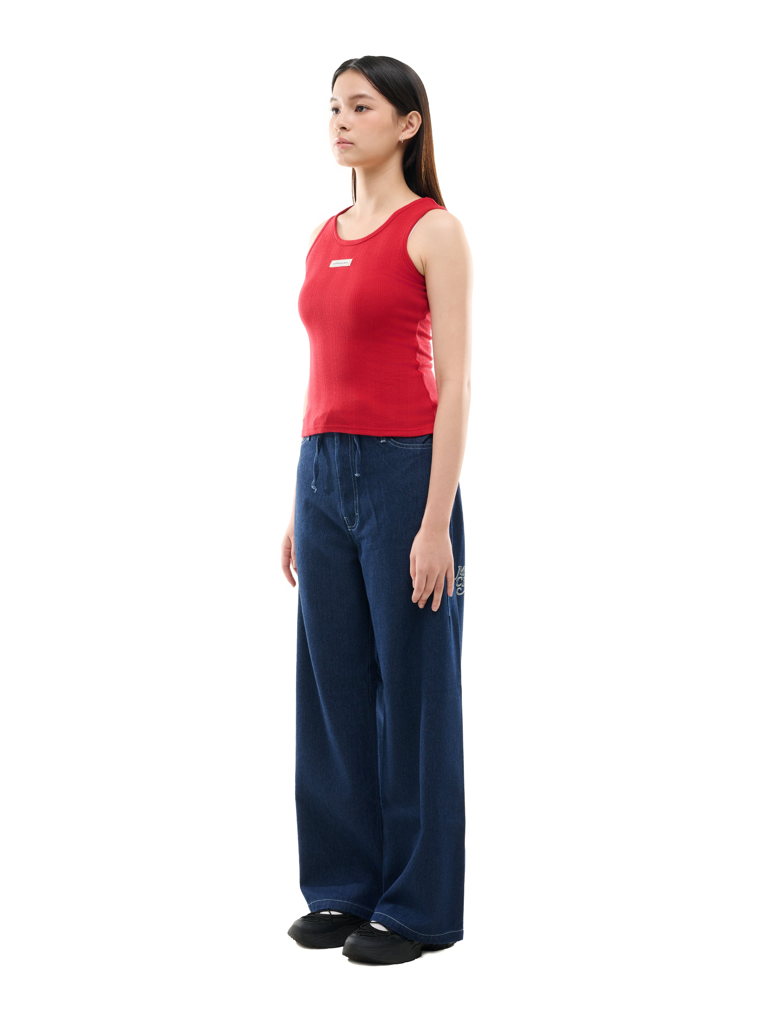 Lucky Red Pointelle Tank