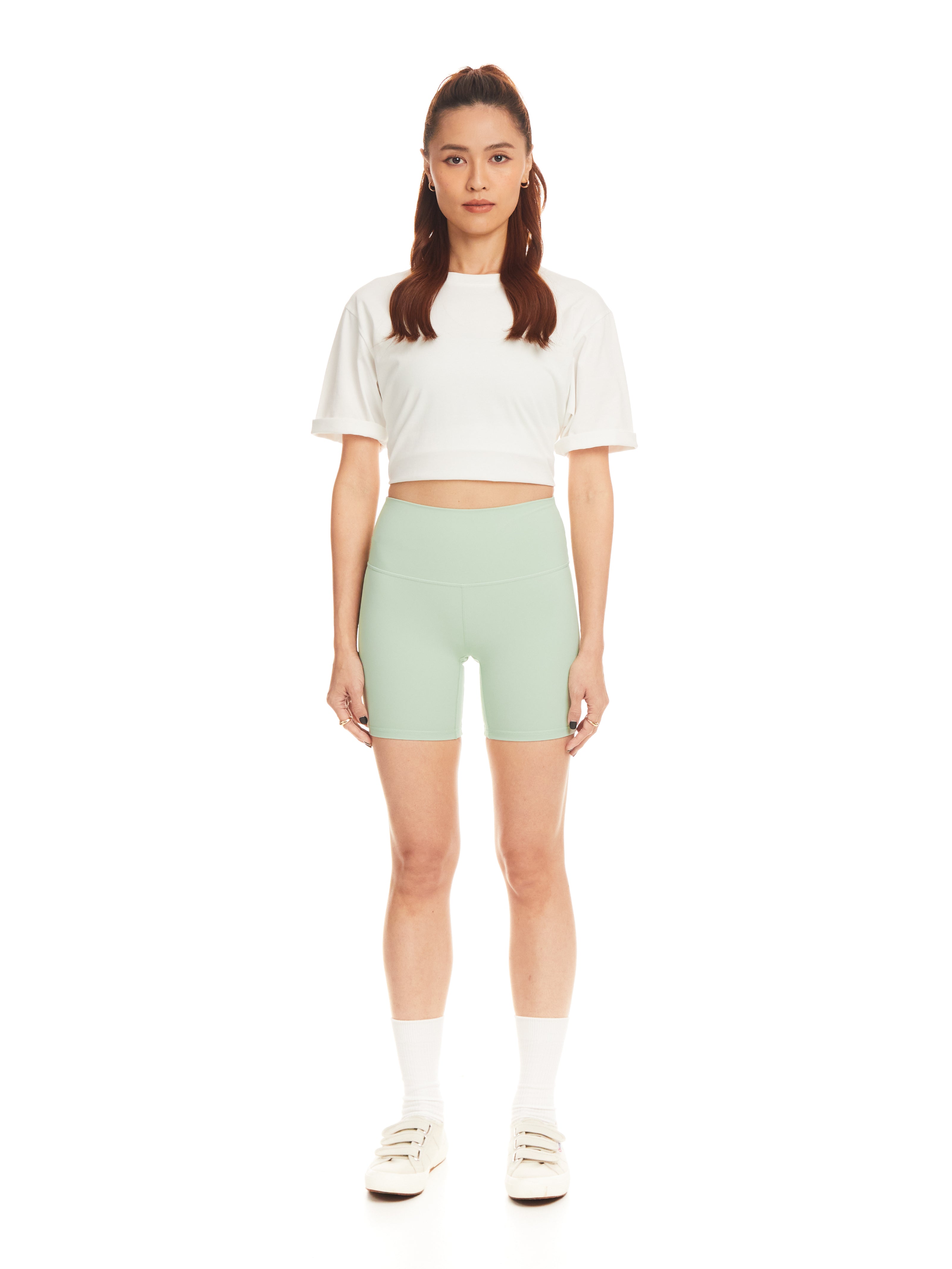 Minty Fresh Biker Shorts