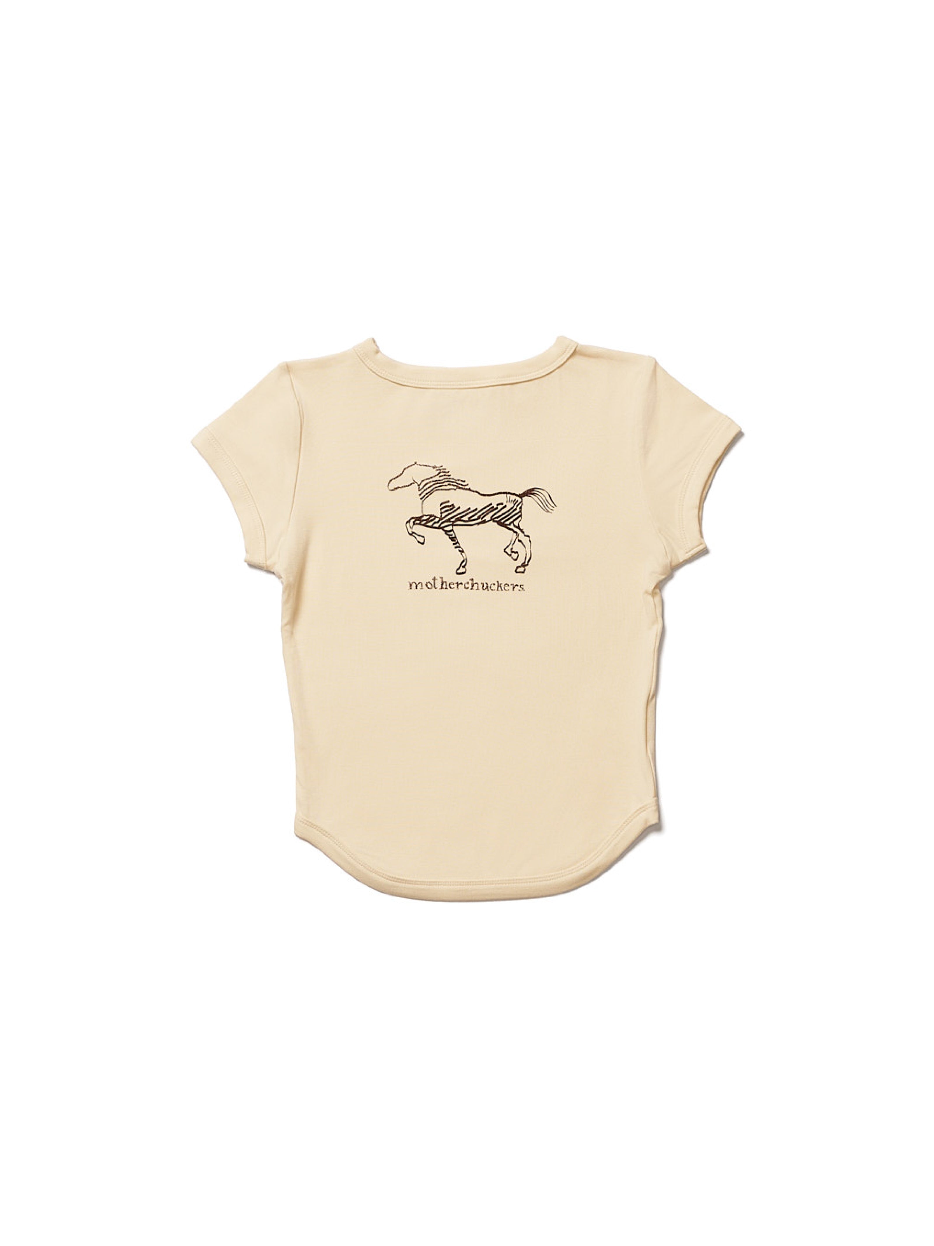 Ivory Ride Easy Scooped Tee