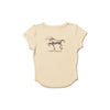 Ivory Ride Easy Scooped Tee