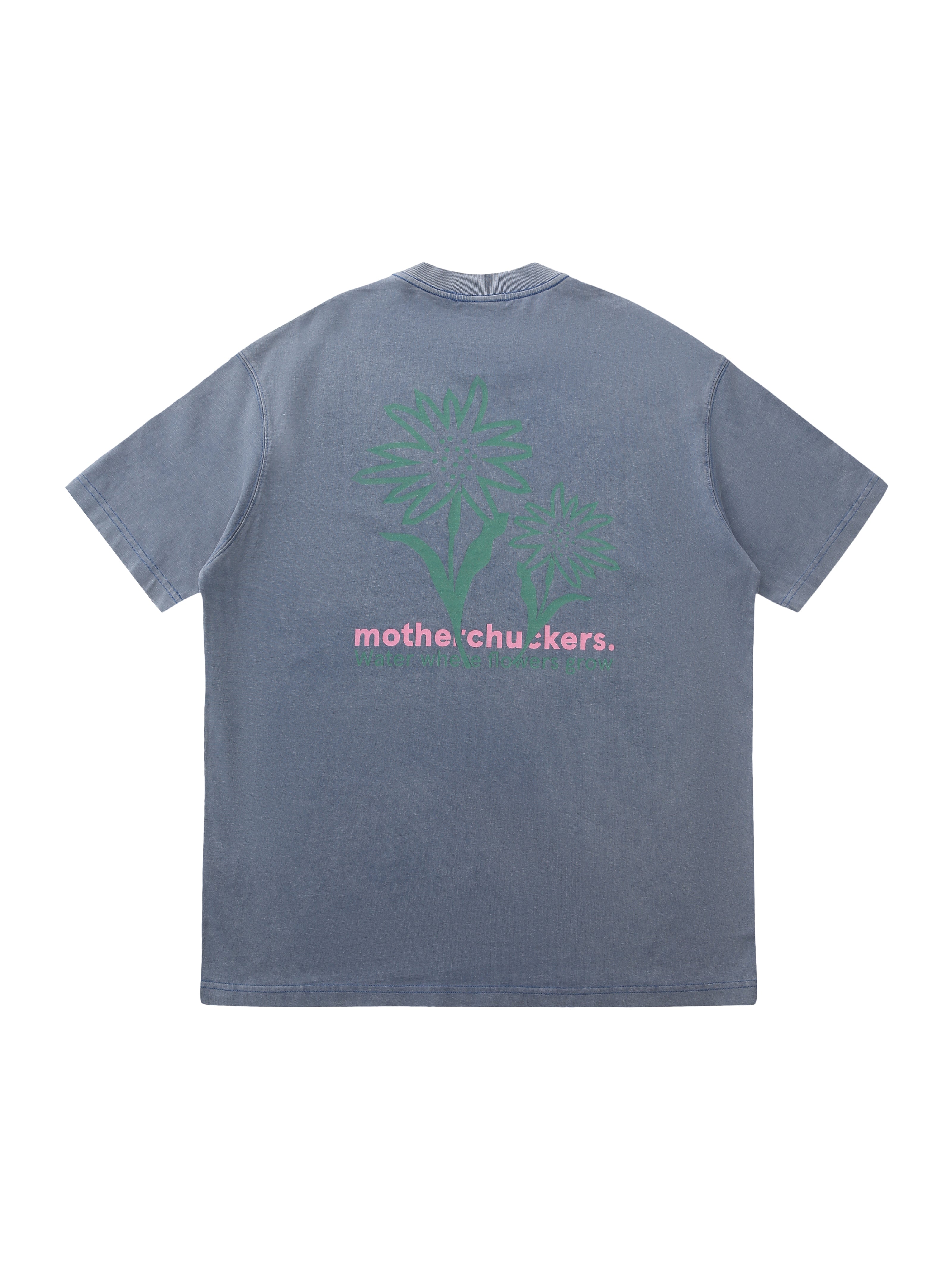Washed Grey Flower Power Tee