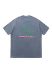 Washed Grey Flower Power Tee