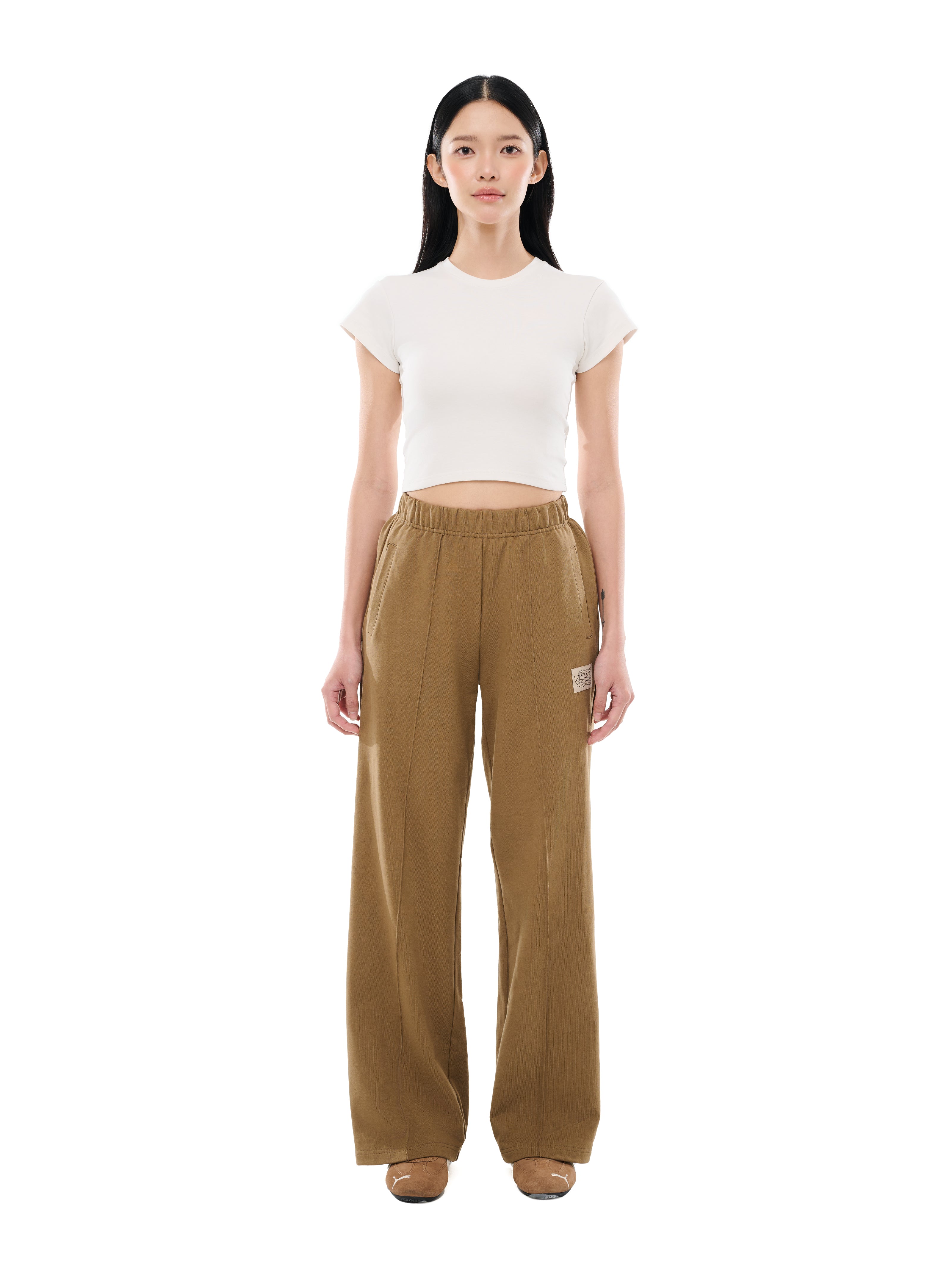 Cinnamon Toast Wide Legged Joggers