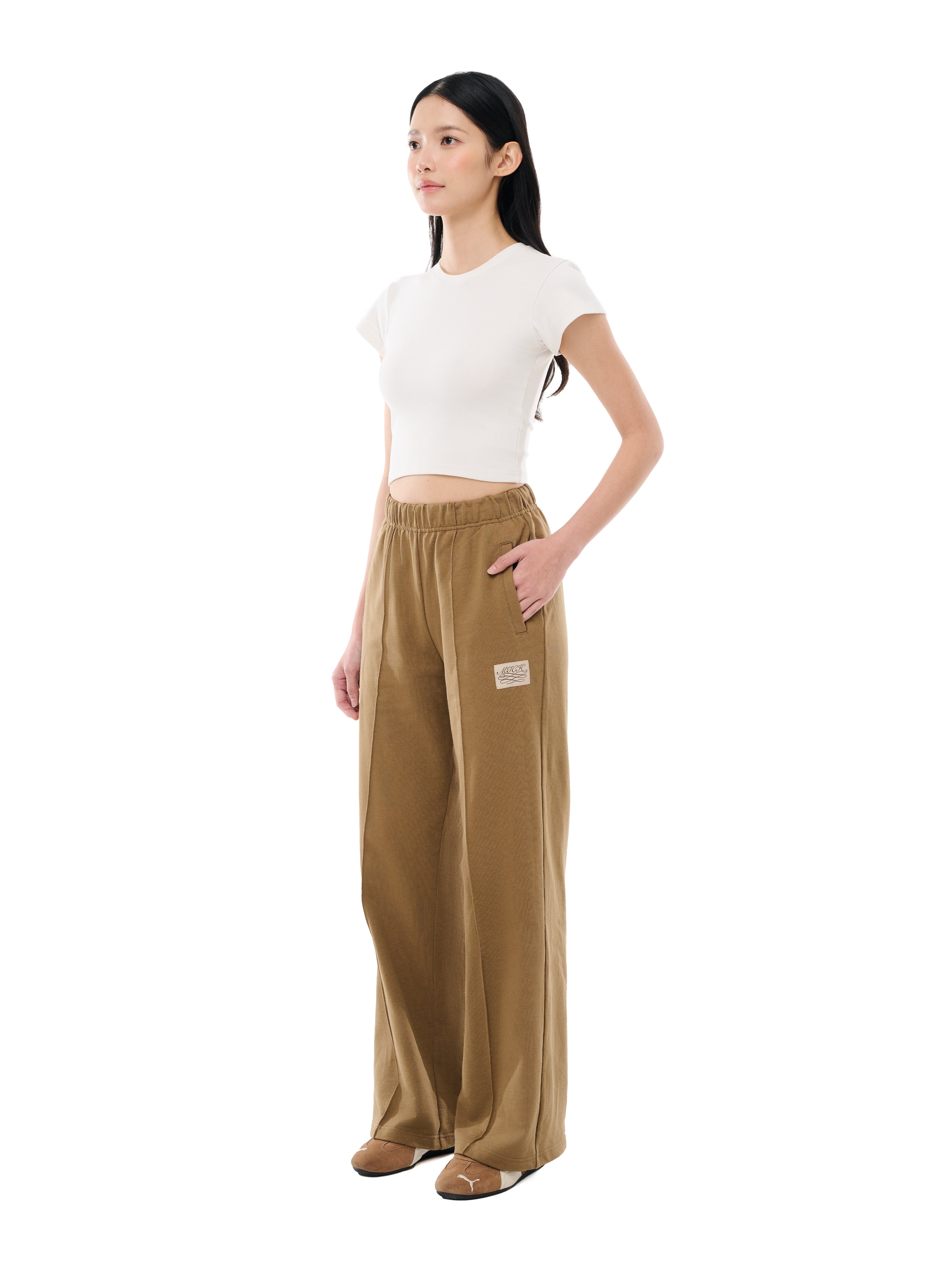 Cinnamon Toast Wide Legged Joggers