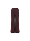 Cherry Gridline Wide-leg Pants