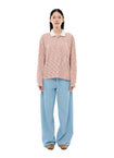 Raspberry Souffle Long Sleeve Polo
