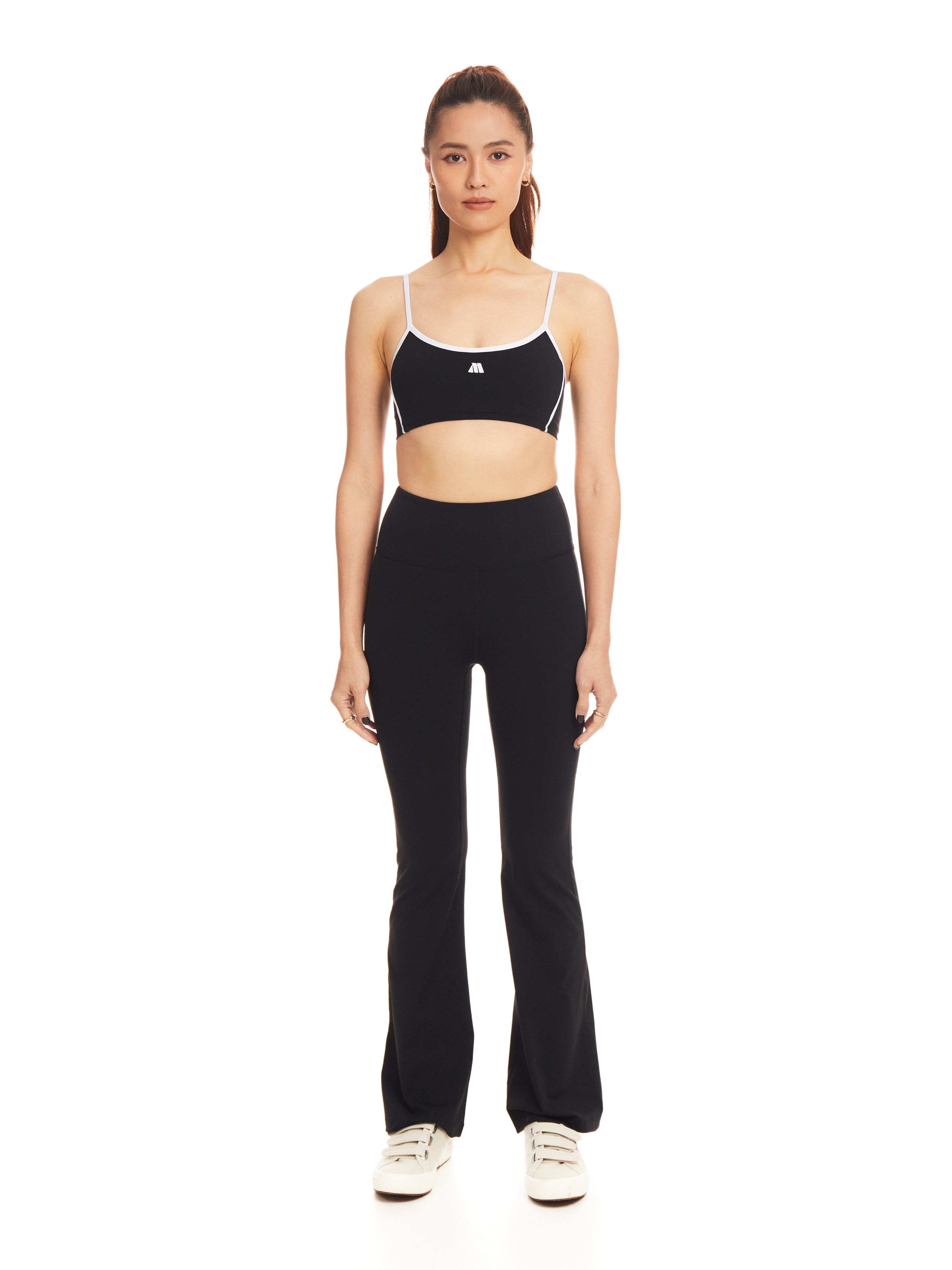 Carbon Contrast Sports Bra