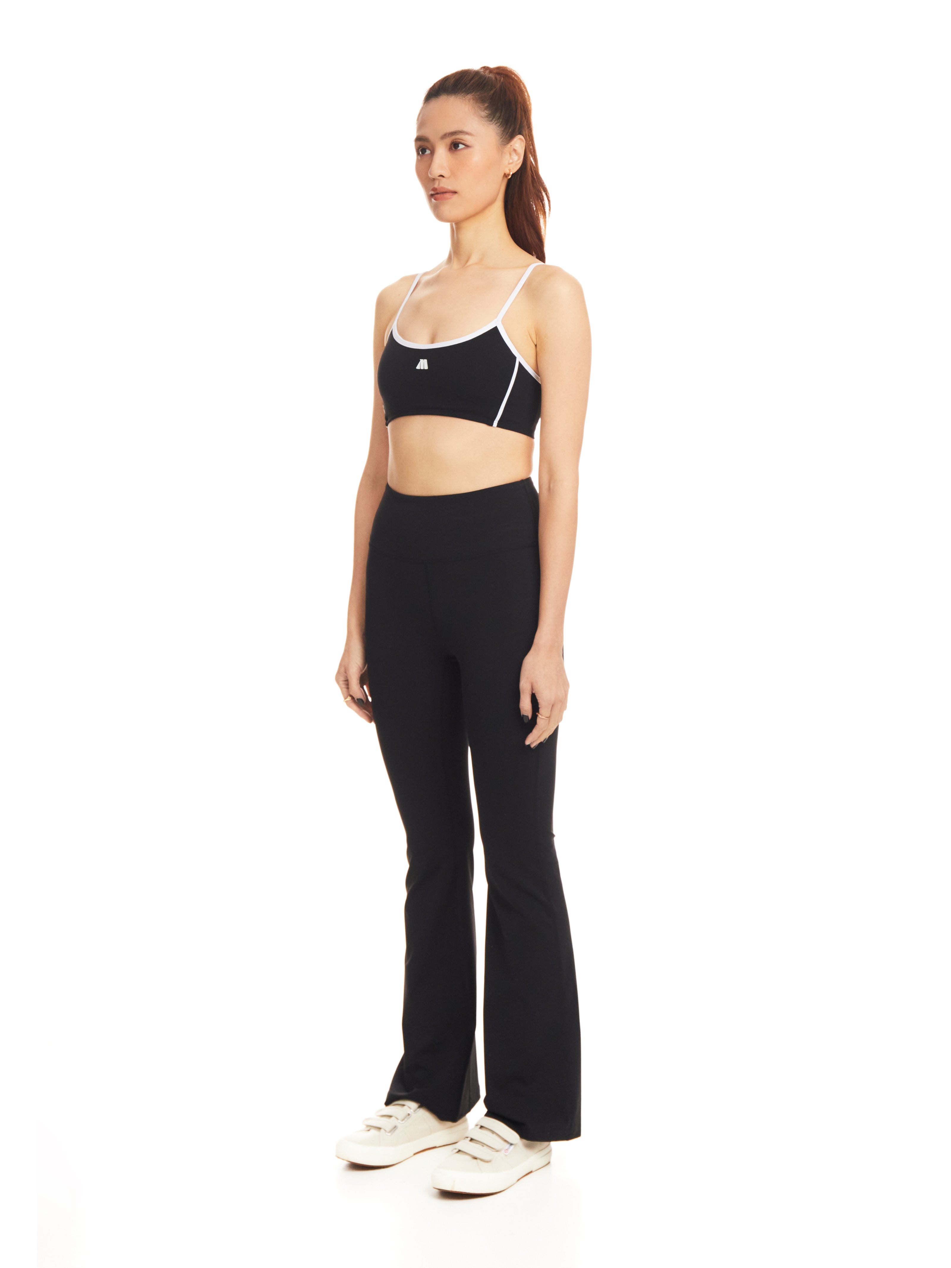 Carbon Contrast Sports Bra