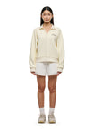 Tomato Pique V-Neck Polo Jumper