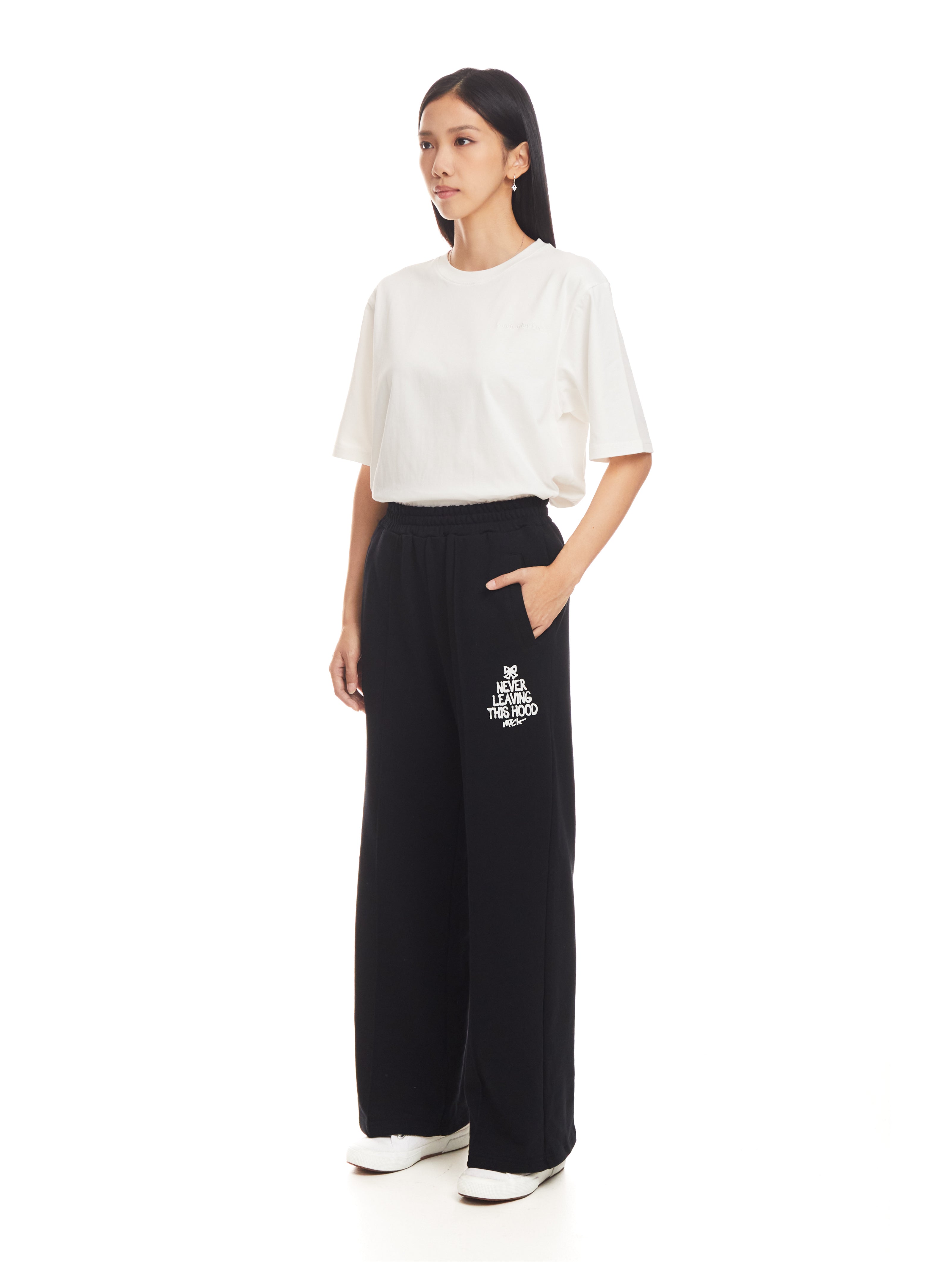 Liquorice Neighbourhood Wide Legged Joggers