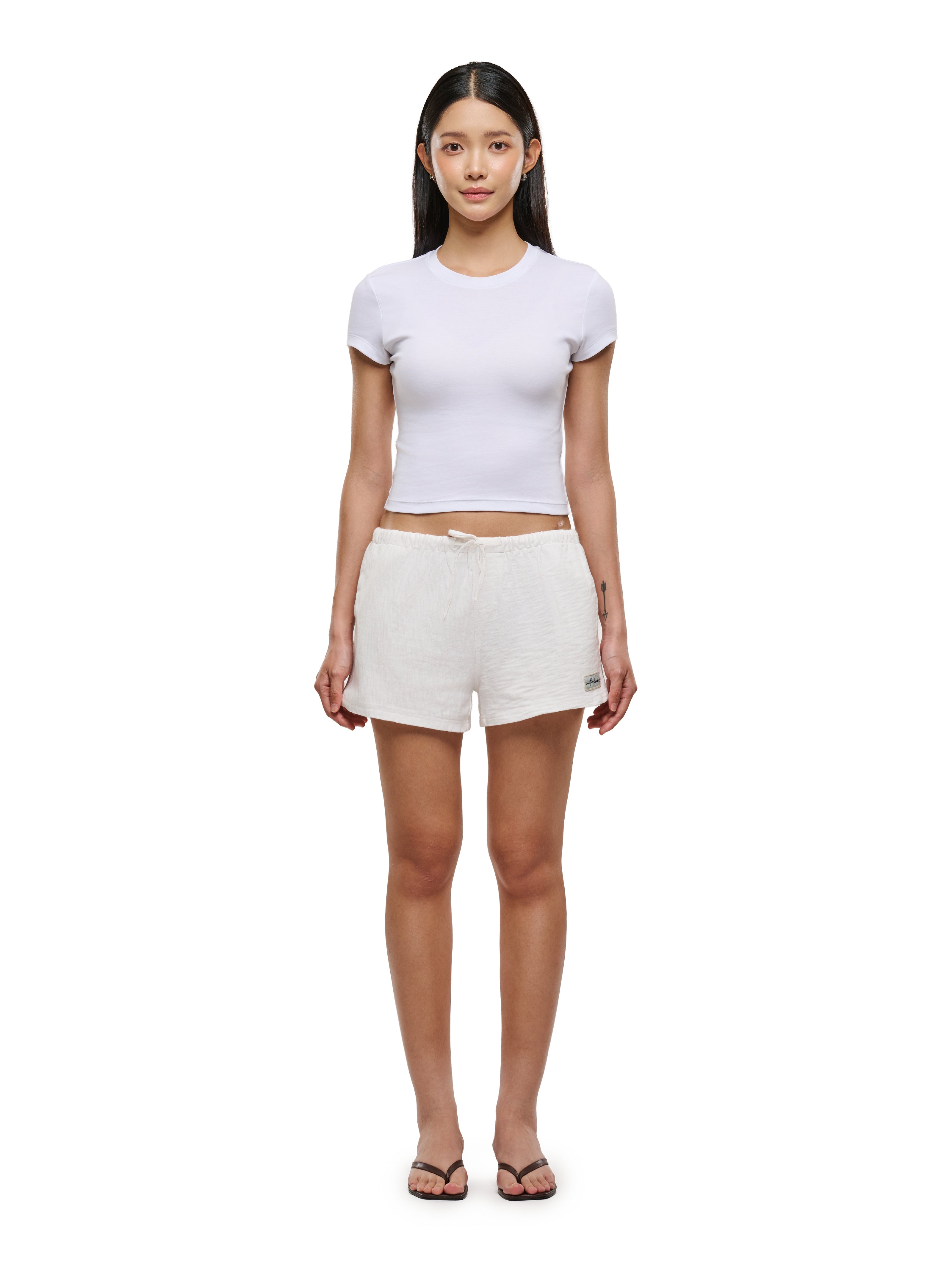 Slub Mini Shorts