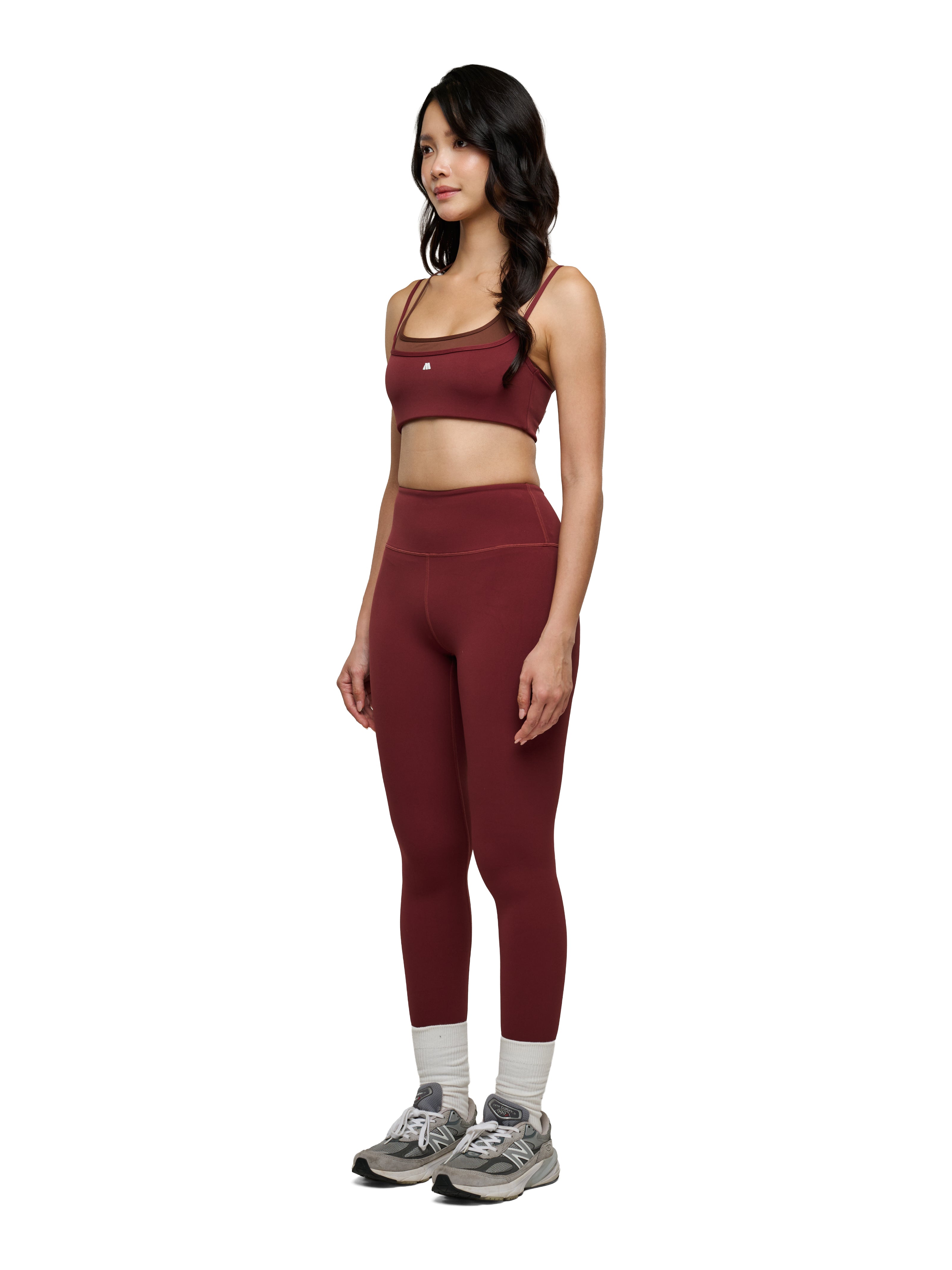 Bordeaux Double Layered Sports Bra