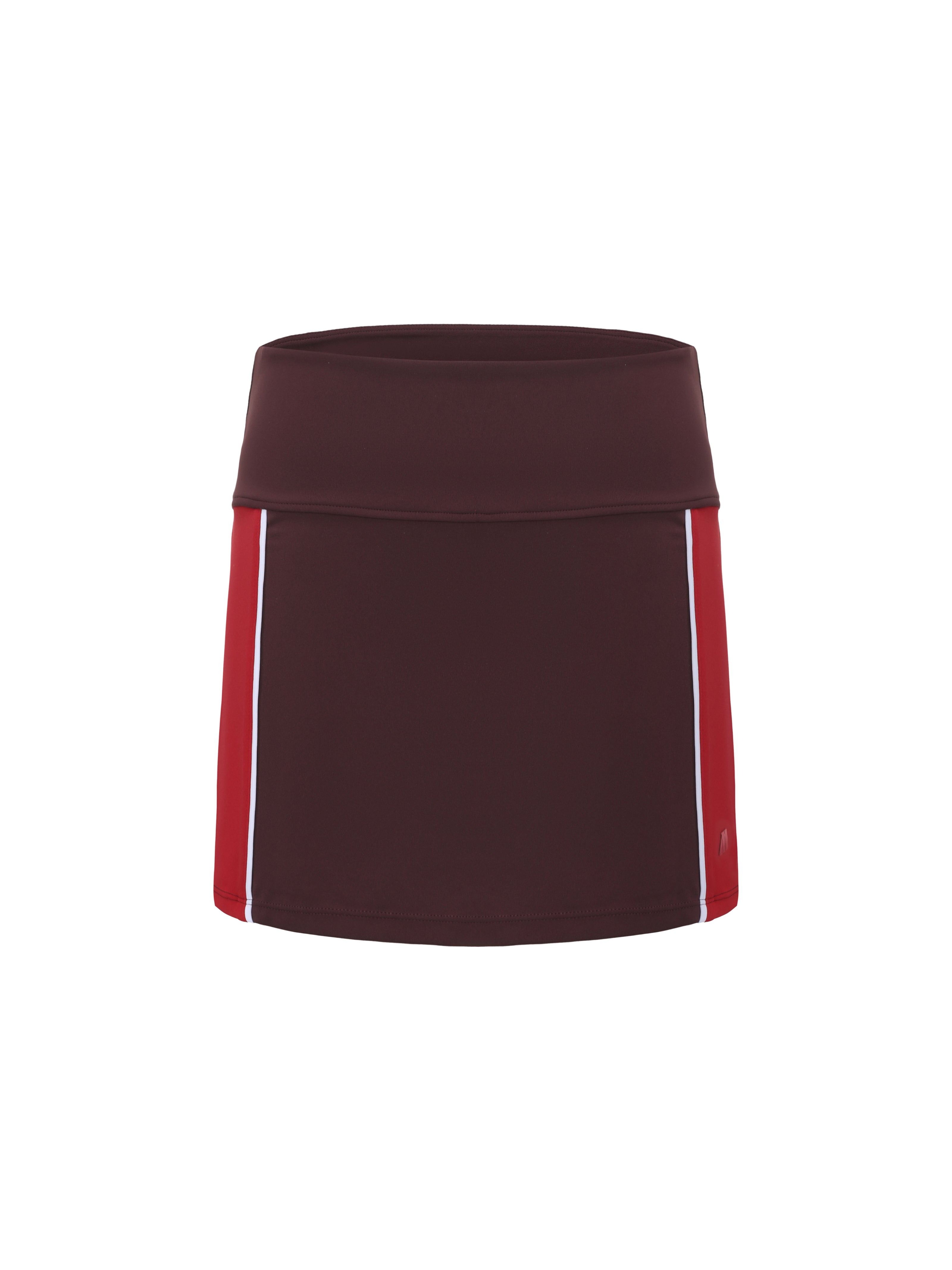 Cherry Contrast Court Skort