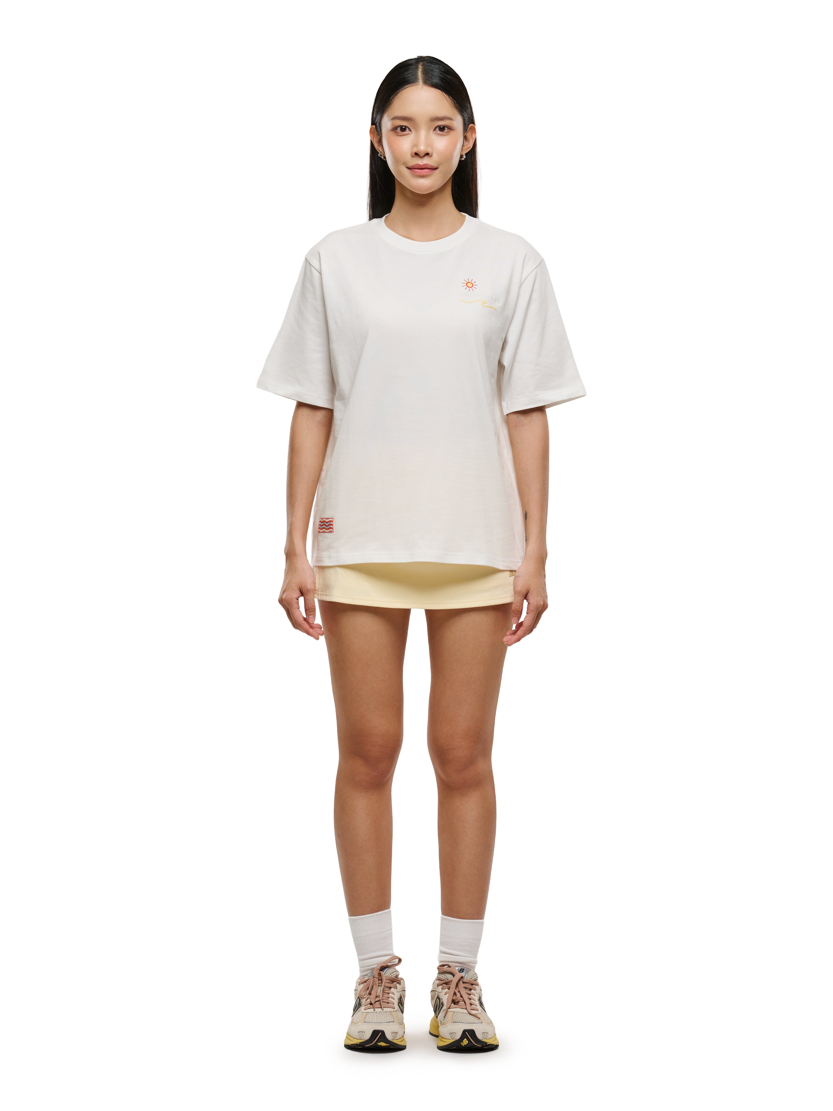 White Surfer Tee