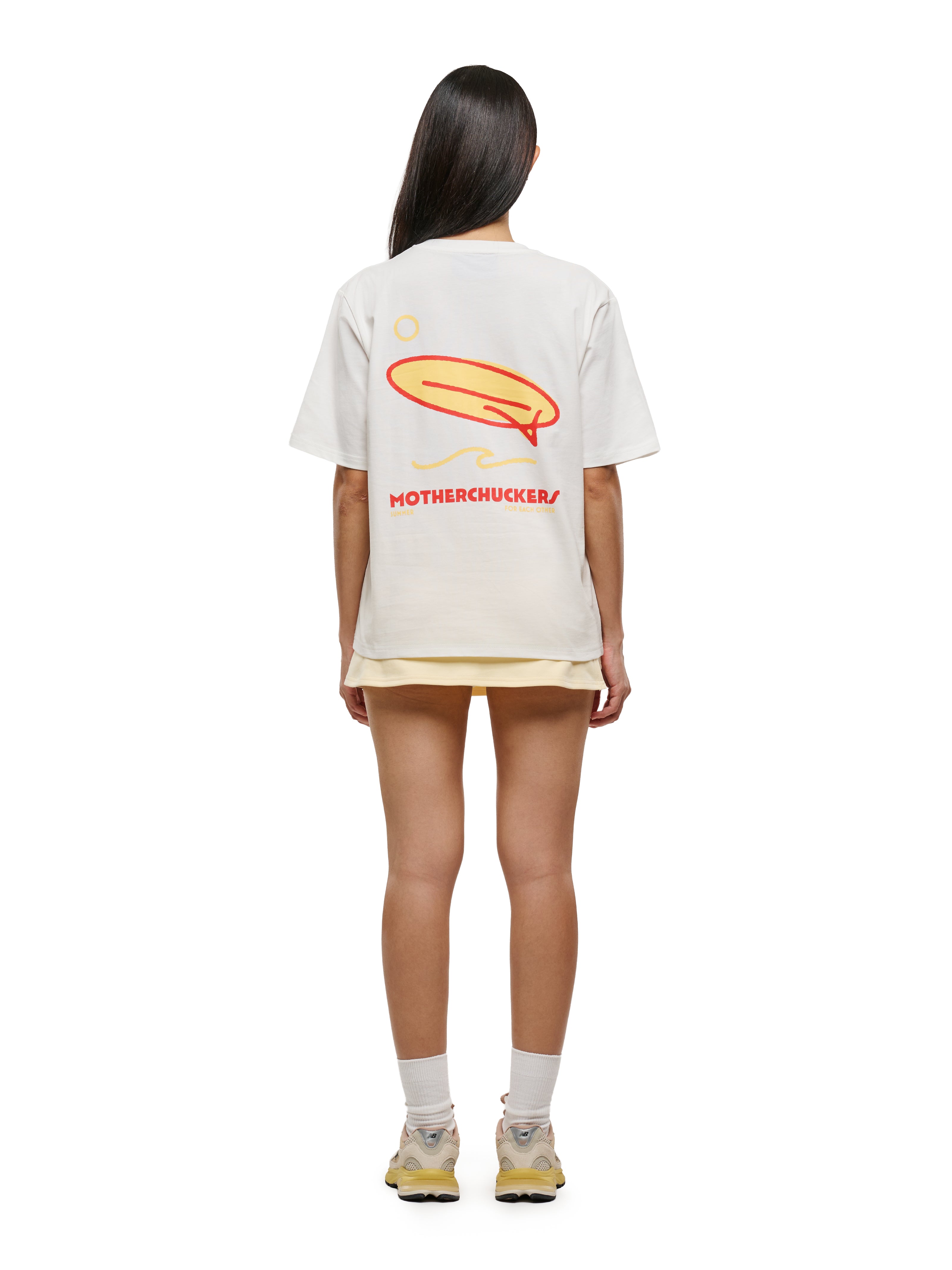 White Surfer Tee