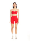 Red Hot Contrast Sports Bra