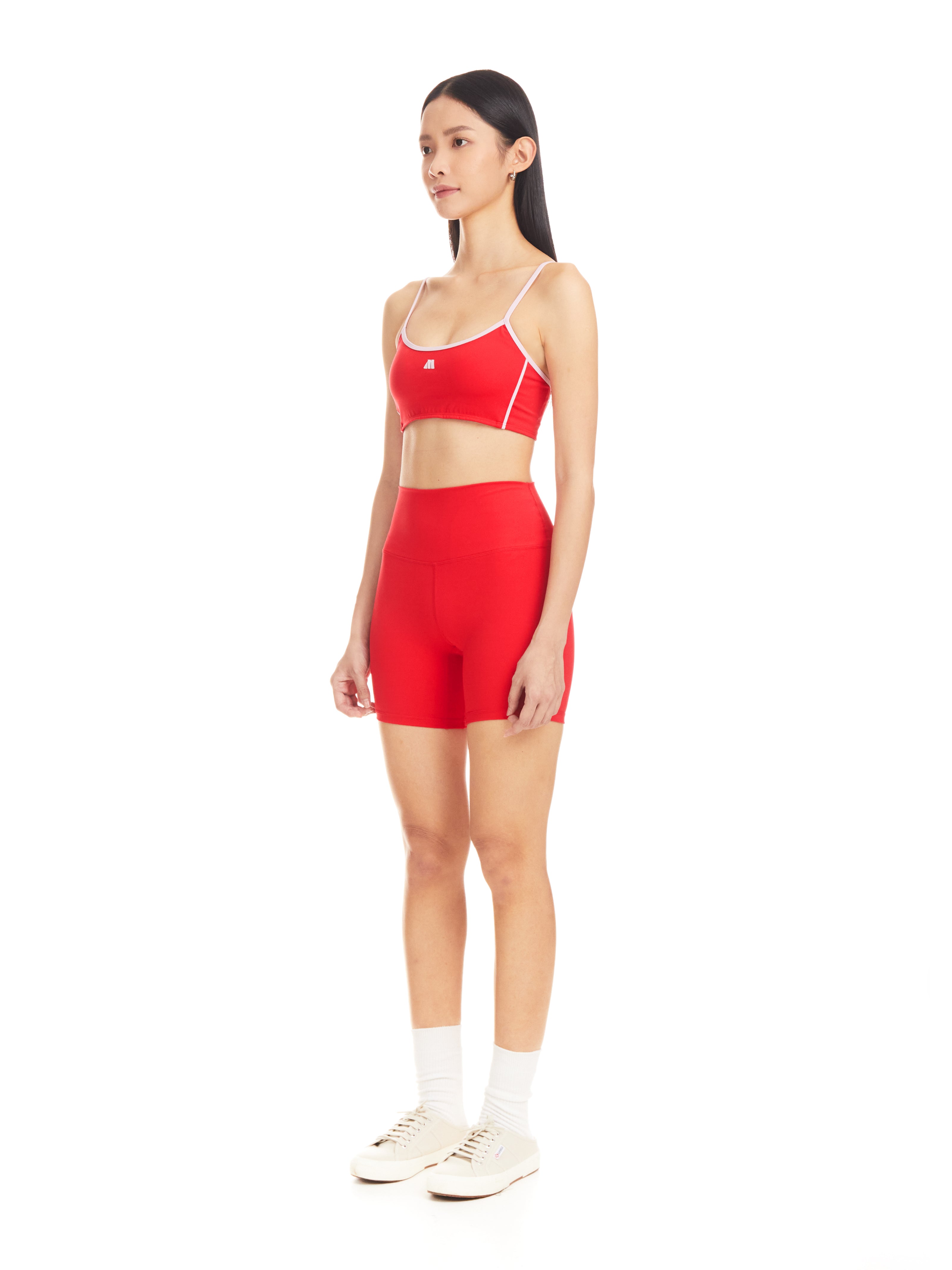 Red Hot Contrast Sports Bra