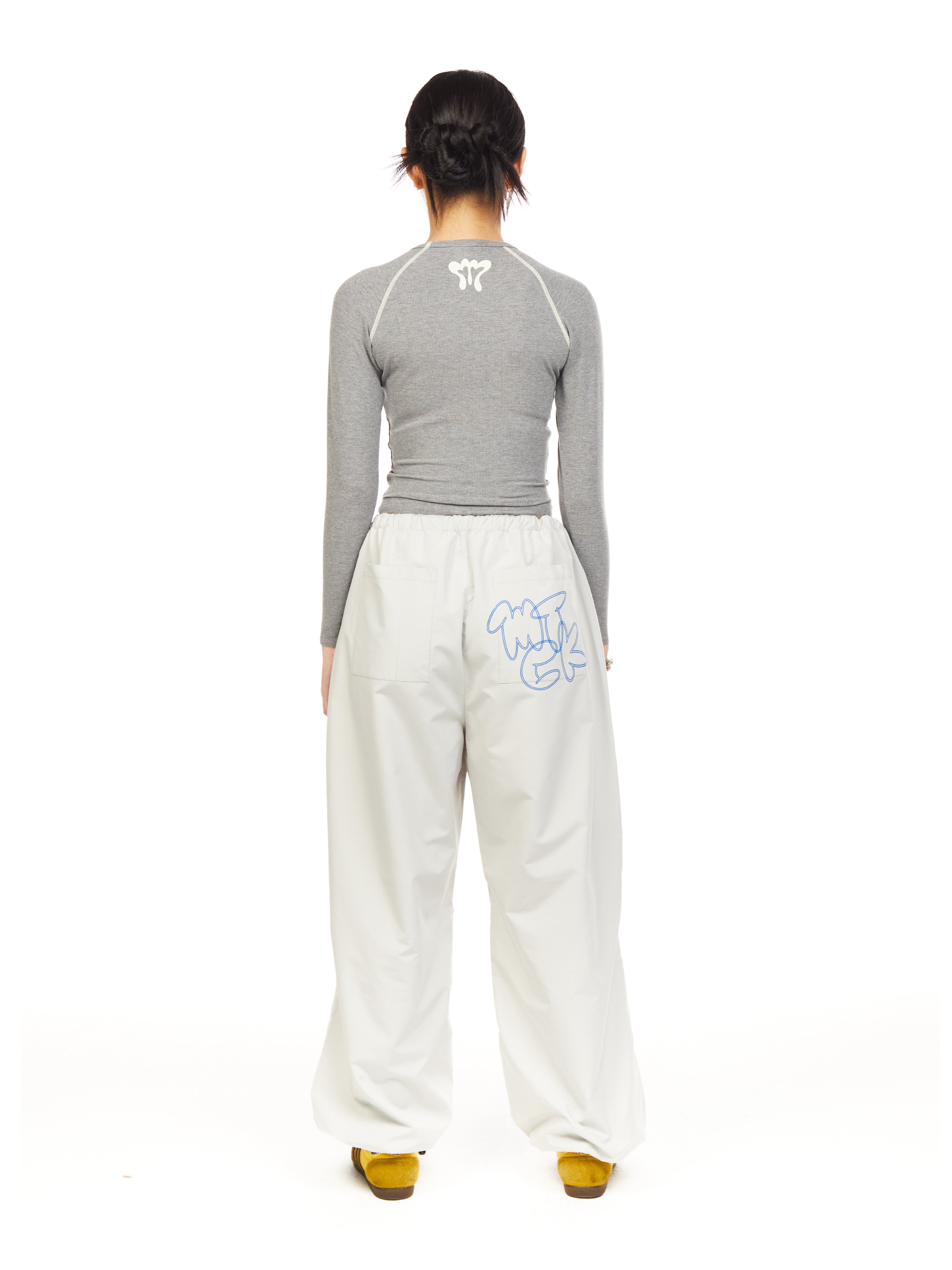 Silver Festival Baddie Long Sleeve Baby Tee