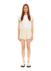 Custard Pointelle Shorts