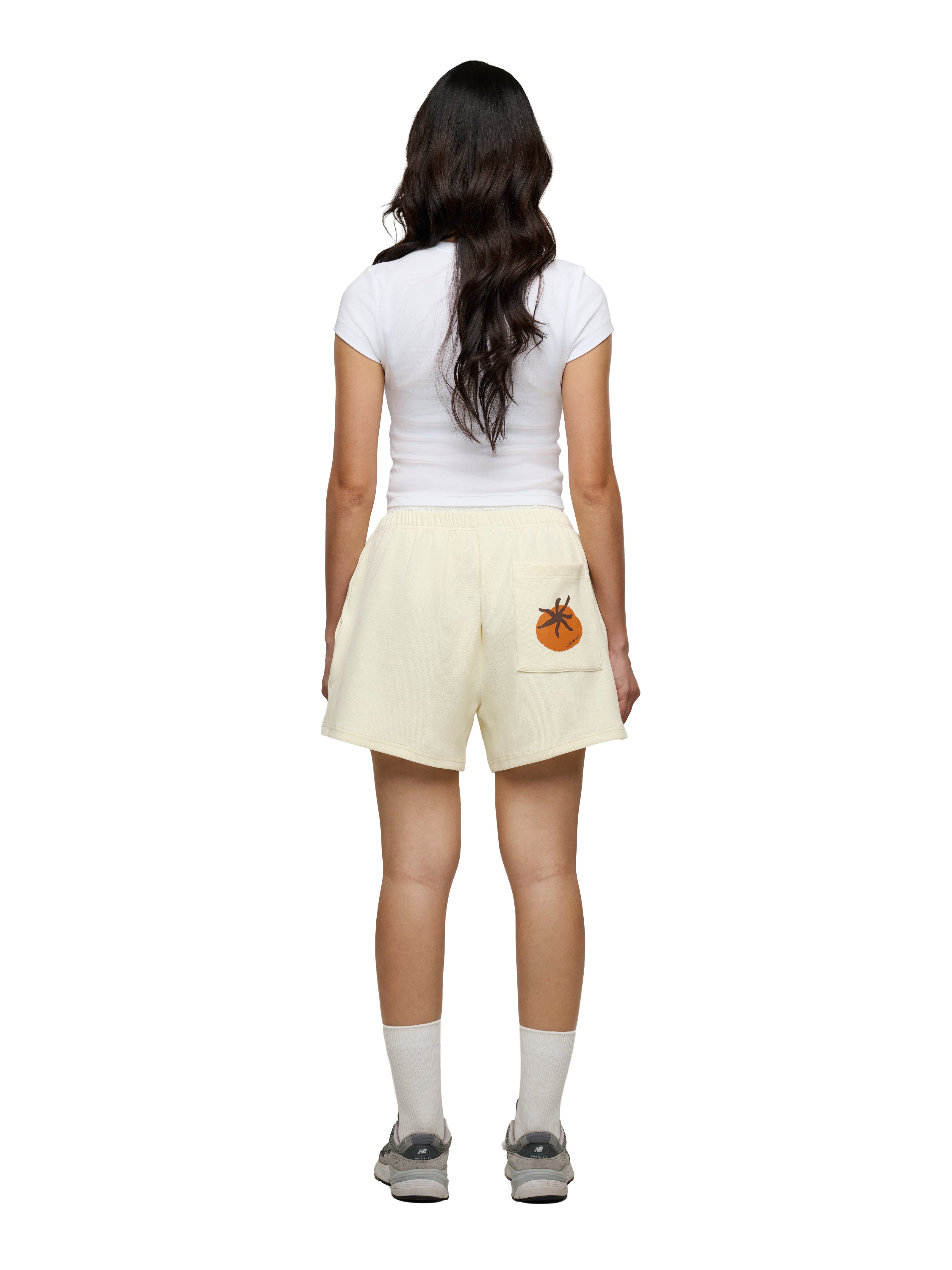 Tomato Double Layered Pique Shorts